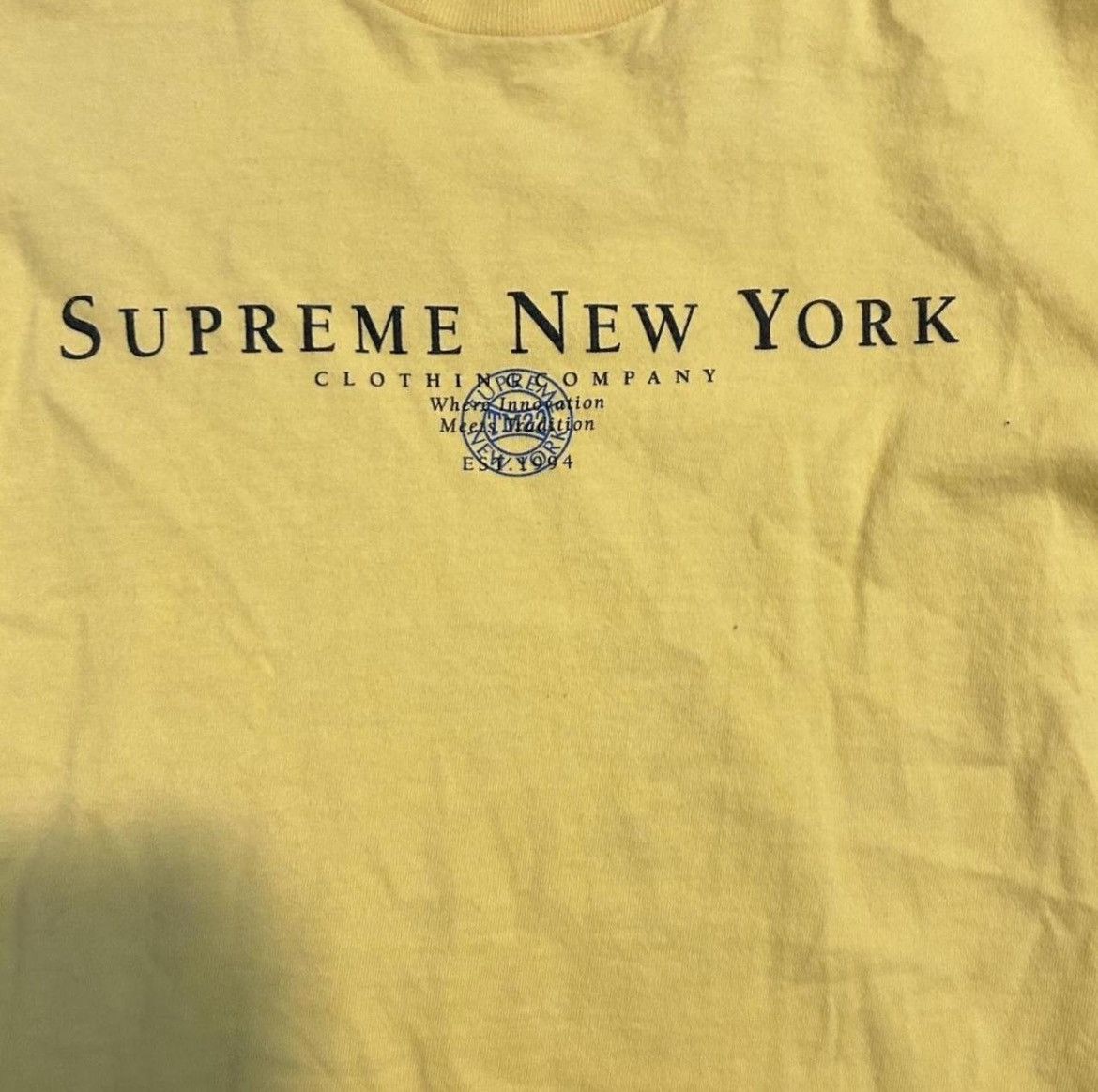 Supreme 2023 Supreme NYC Tee ‘Yellow’ Size US S / EU 44-46 / 1 - 2 Thumbnail