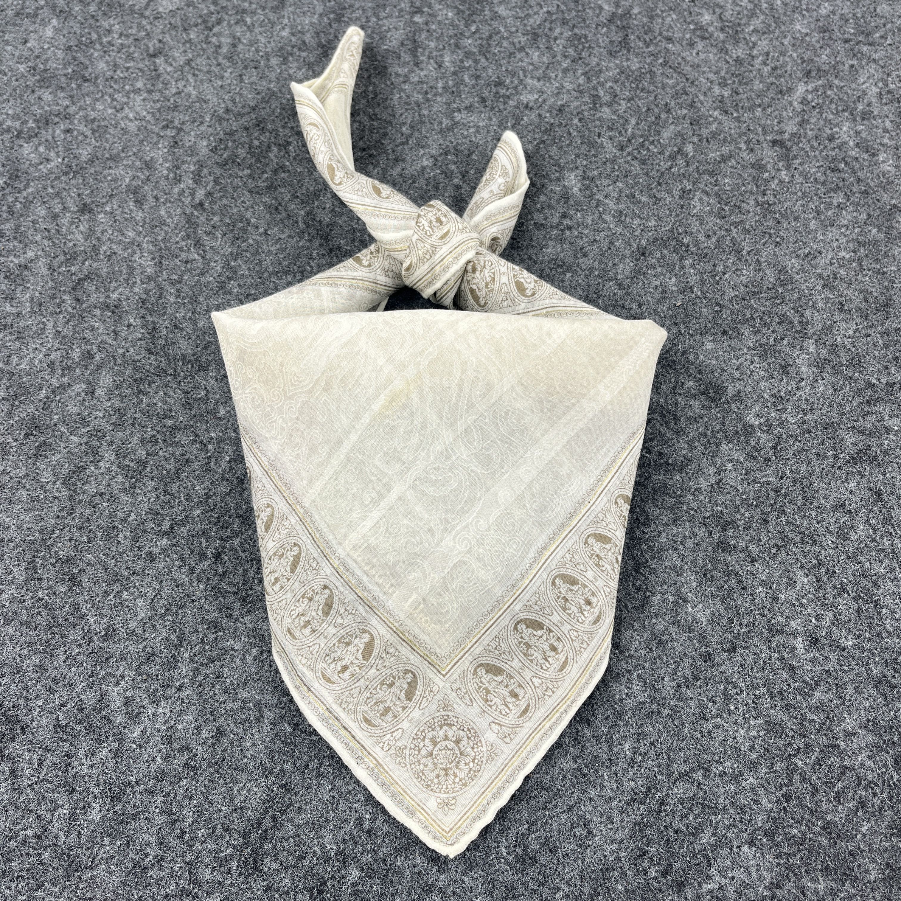 Vintage Christian Dior Handkerchief / Bandana / Neckerchief B463 Size ONE SIZE - 1 Thumbnail