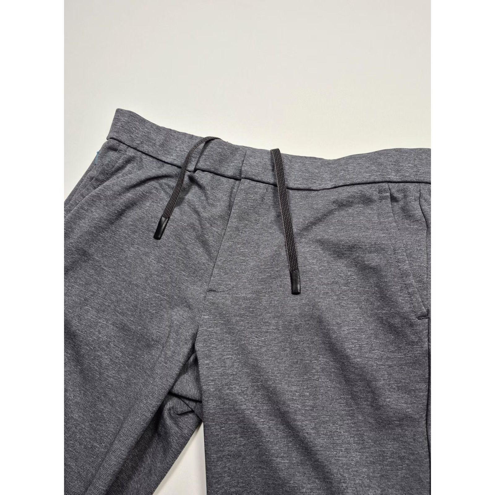 Bonobos Bonobos Sweatpants Mens Large Gray Elastic Waist Zip Fly Pockets Casual Knit Polyester Straight Front Size US 33 - 2 Thumbnail