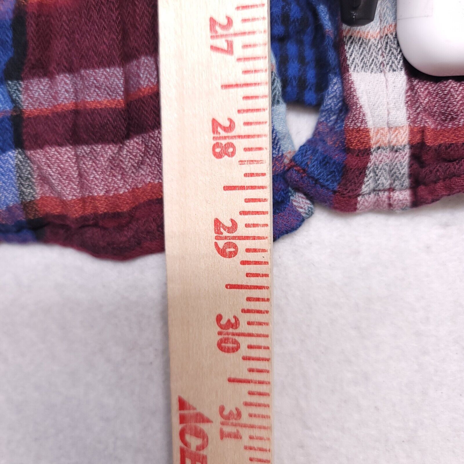 Mossimo Mossimo Madras Flannel Shirt Mens Size Large L Red Blue Size US L / EU 52-54 / 3 - 7 Thumbnail