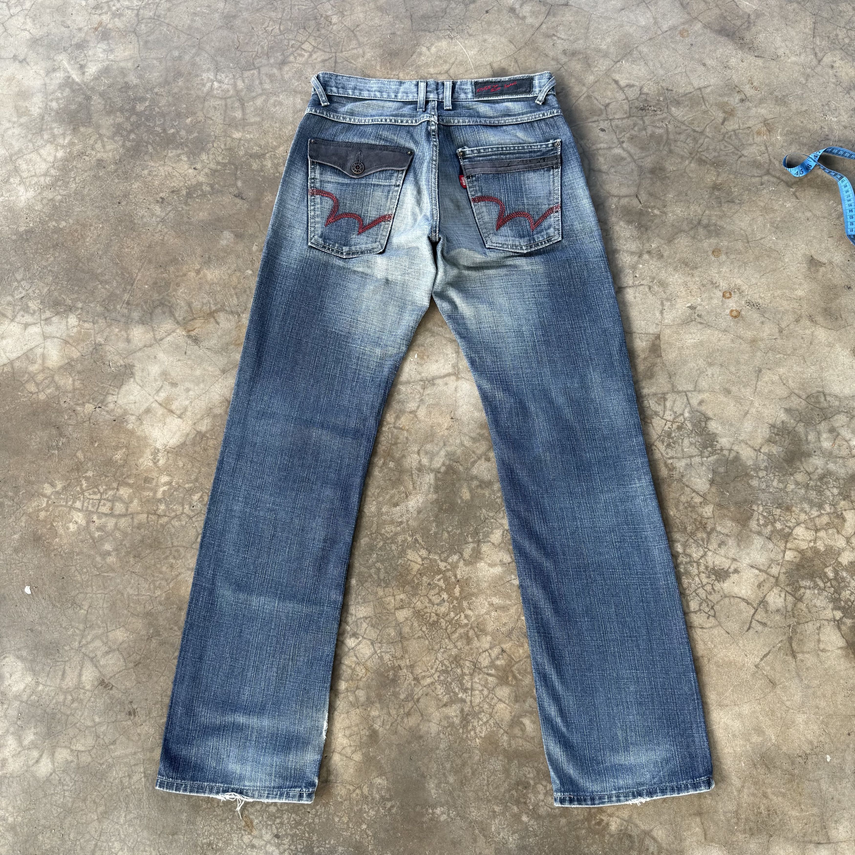 Edwin W32x33 Vintage Edwin Faded Stonewash Jean Denim Pants Size US 32 / EU 48 - 1 Thumbnail