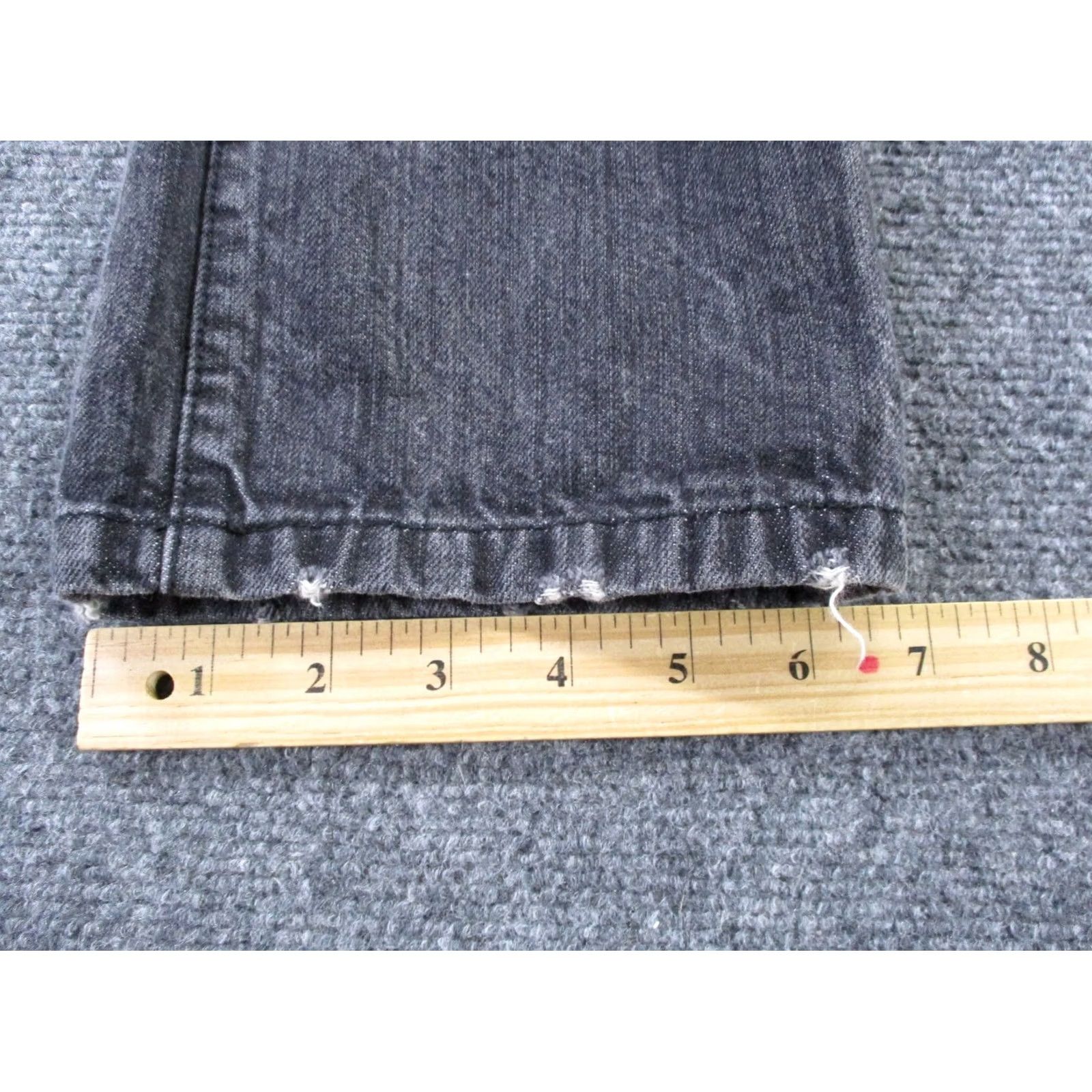 Southpole Southpole Jeans Mens 32 x 32 Black Denim Straight Grunge Distressed Jeans Mens Regular 5-Pocket Design Cotton Denim Size US 34 / EU 50 - 5 Thumbnail