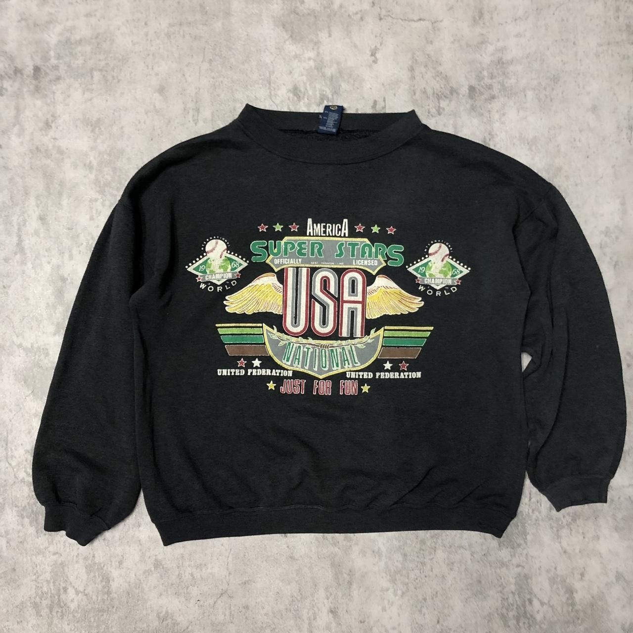 Other 1995 MLB All Star Game black cotton sweatshirt baseball Size US XXS / EU 40 - 1 Thumbnail