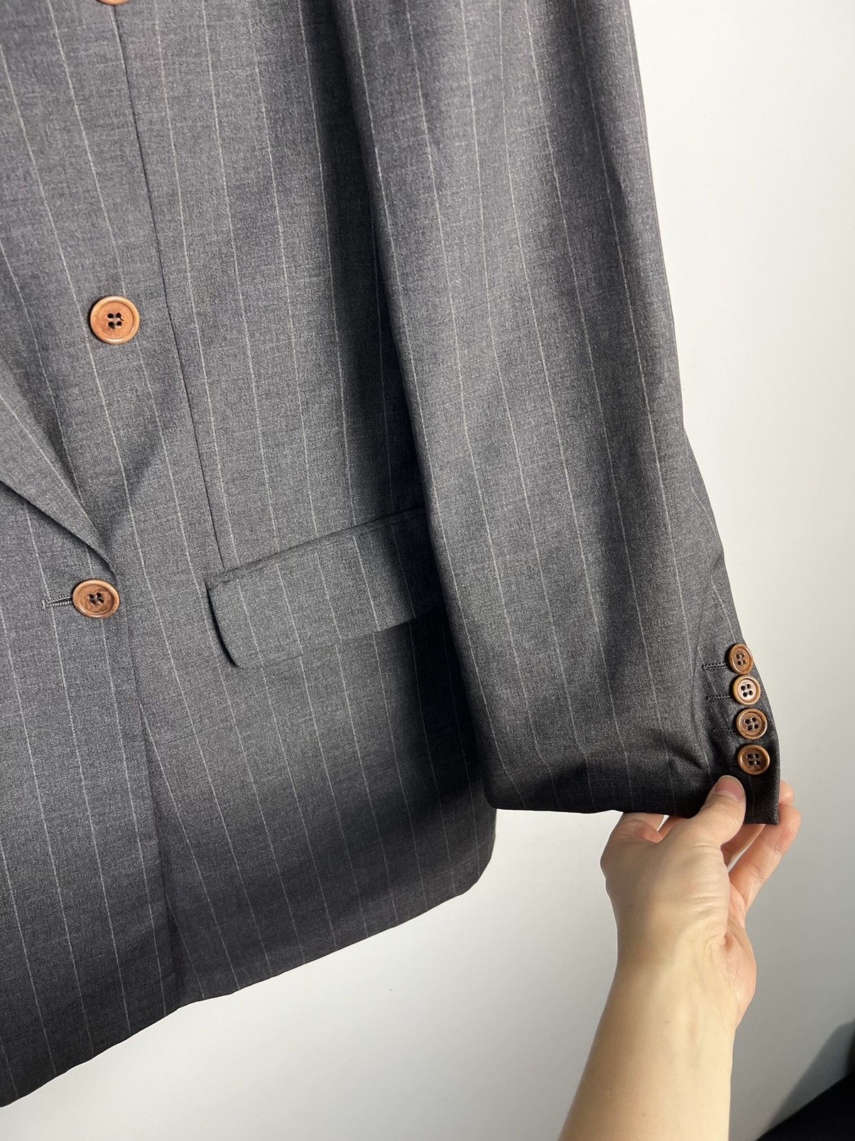 Valentino Dwurzędowa Marynarka Valentino Uomo Pure New Wool Vintage Size L / US 10 / IT 46 - 2 Thumbnail