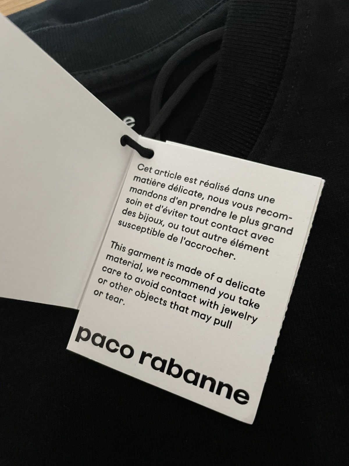 Paco Rabanne Rabanne black T-shirt shoulder logo Size L / US 10 / IT 46 - 4 Thumbnail