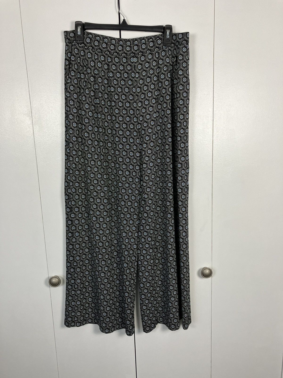 J. Jill J. Jill Wearever Palazzo Boho Floral Wide Leg Pants Size 32" / US 10 / IT 46 - 8 Thumbnail