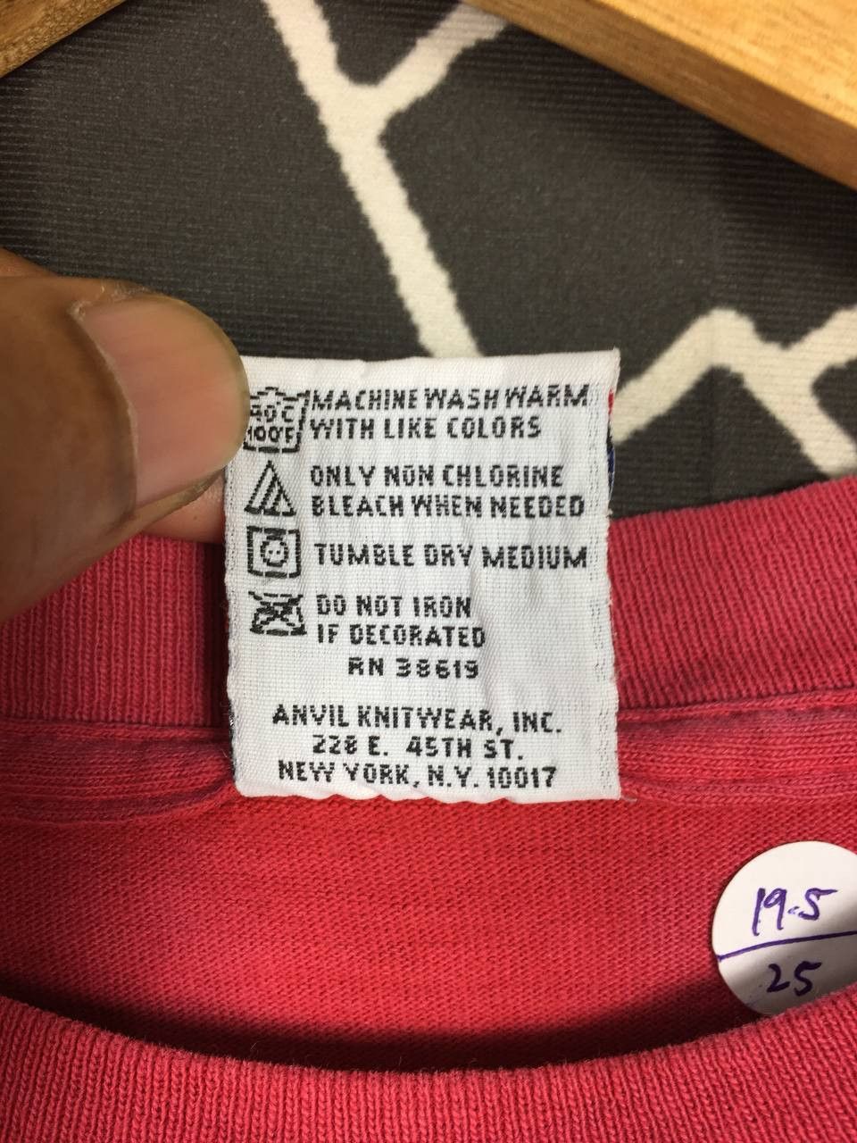 Anvil × Vintage Vtg 90s Anvil Tradition Spell Out Logo Made In Usa Tee Size US M / EU 48-50 / 2 - 8 Thumbnail