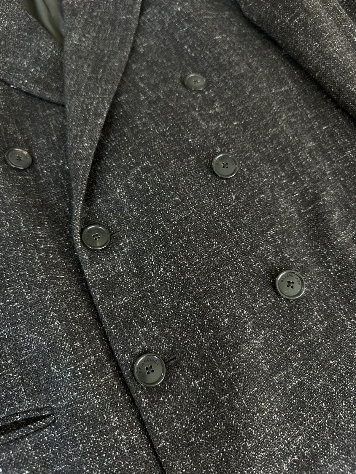 Balenciaga FW17 Brown Wool Double Breasted Jacket Size 48R - 3 Thumbnail