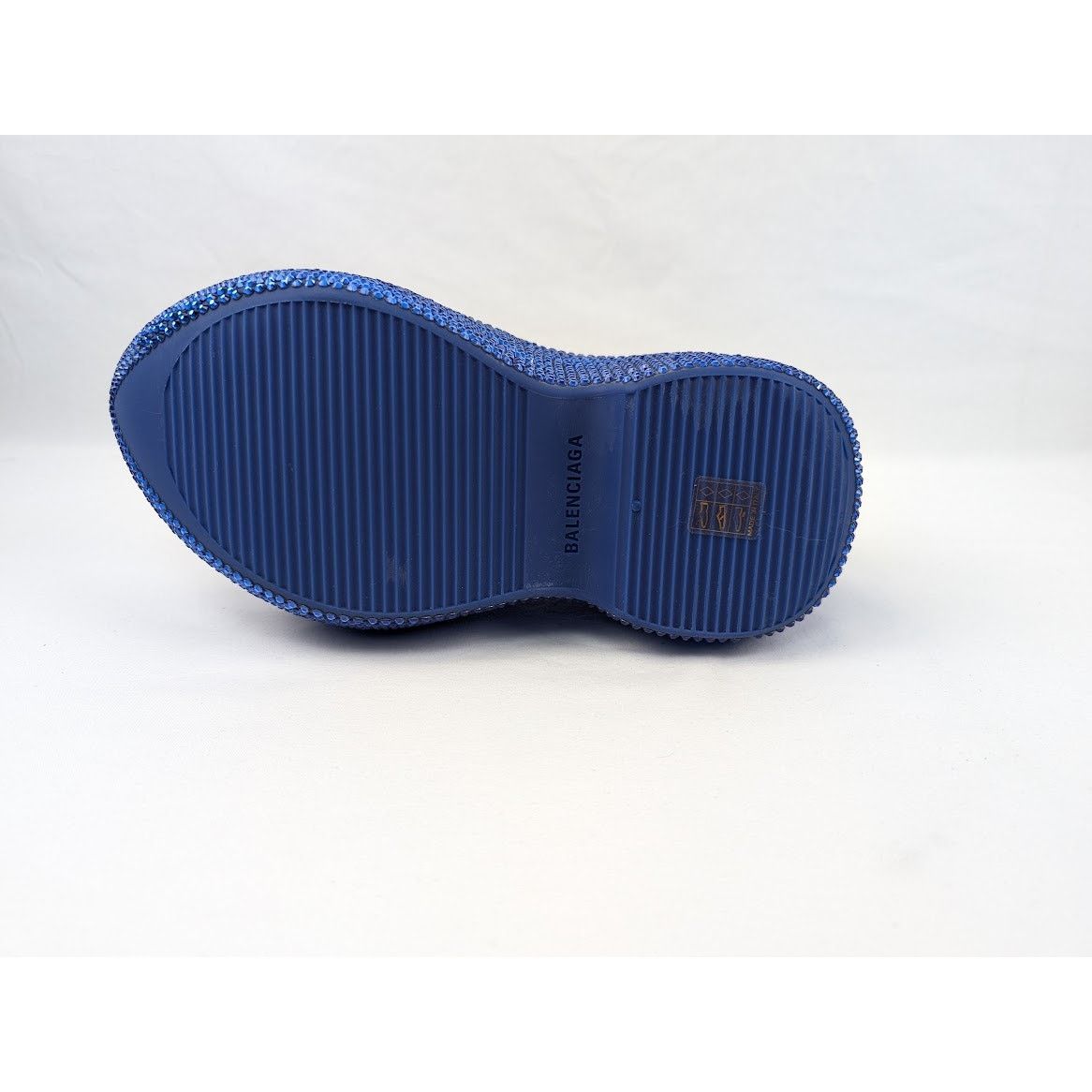 Balenciaga o1rshd1 Rubber Strass Techno Clog Sandal in Sapphire Size US 9 / EU 42 - 7 Thumbnail