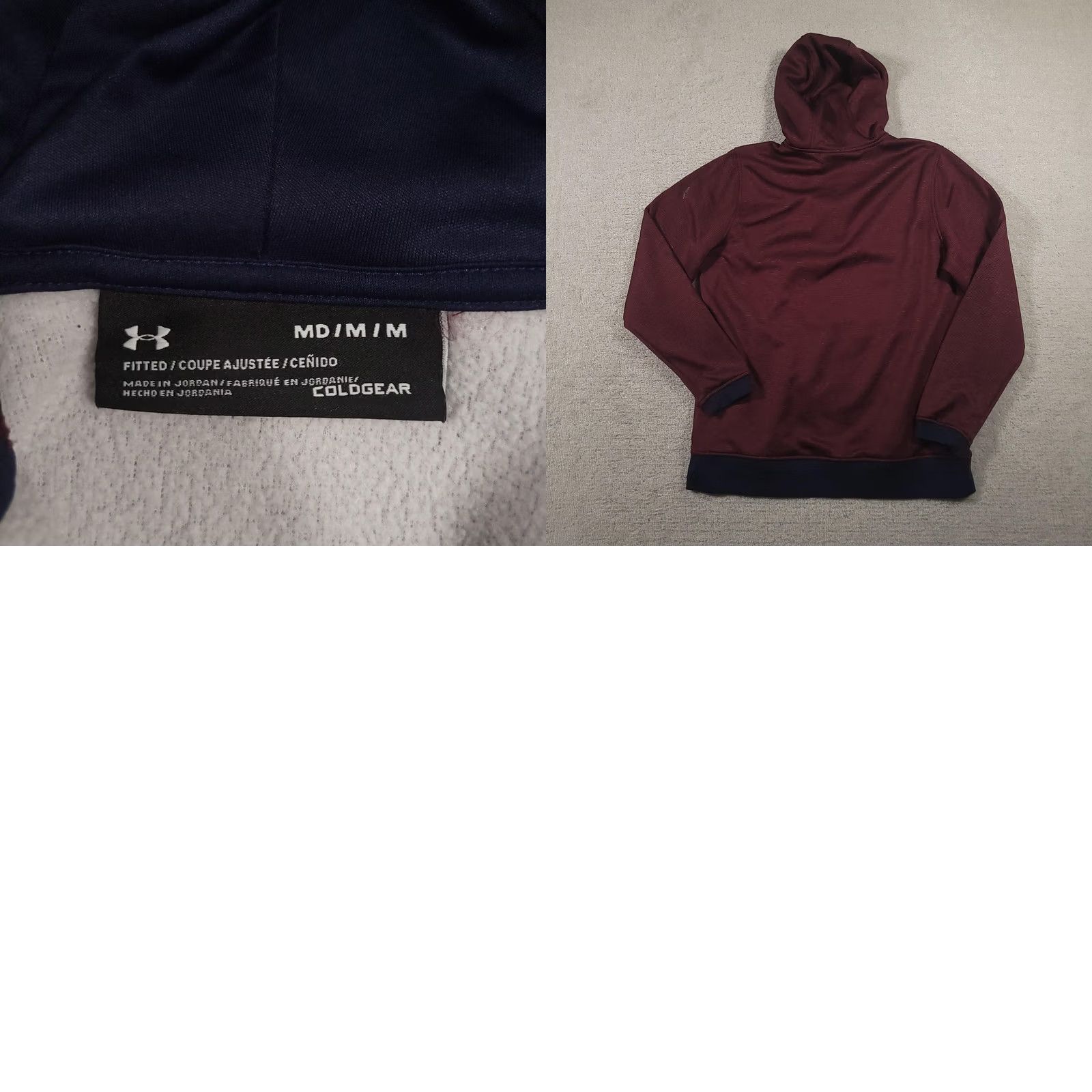 Under Armour Under Armour Hoodie Mens Medium Red ColdGear Pullover Fitted Athletic Sweatshirt Size US M / EU 48-50 / 2 - 8 Thumbnail