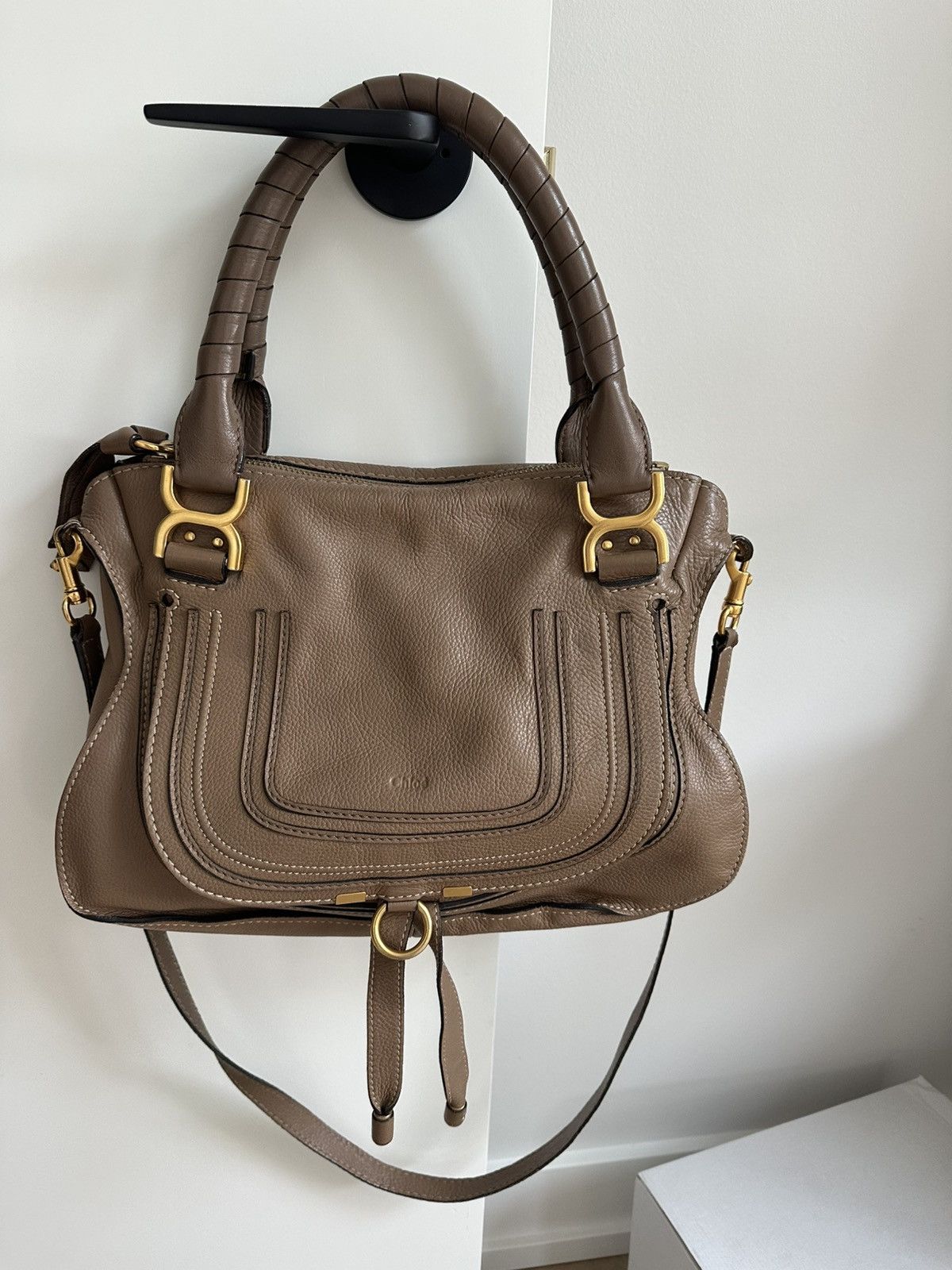 Chloe Chloé Leather Marcie Hobo - Medium Brown Leather Size ONE SIZE - 1 Thumbnail