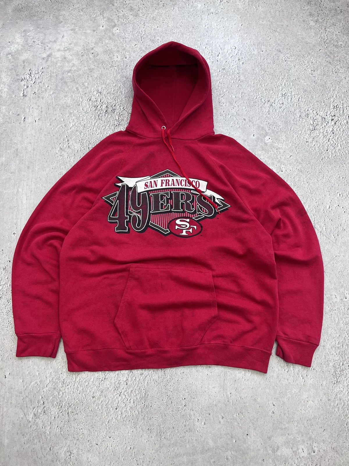 NFL × Vintage Vintage 90's Red San Francisco 49ers Sports Hoodie Size XL Size US XL / EU 56 / 4 - 1 Thumbnail