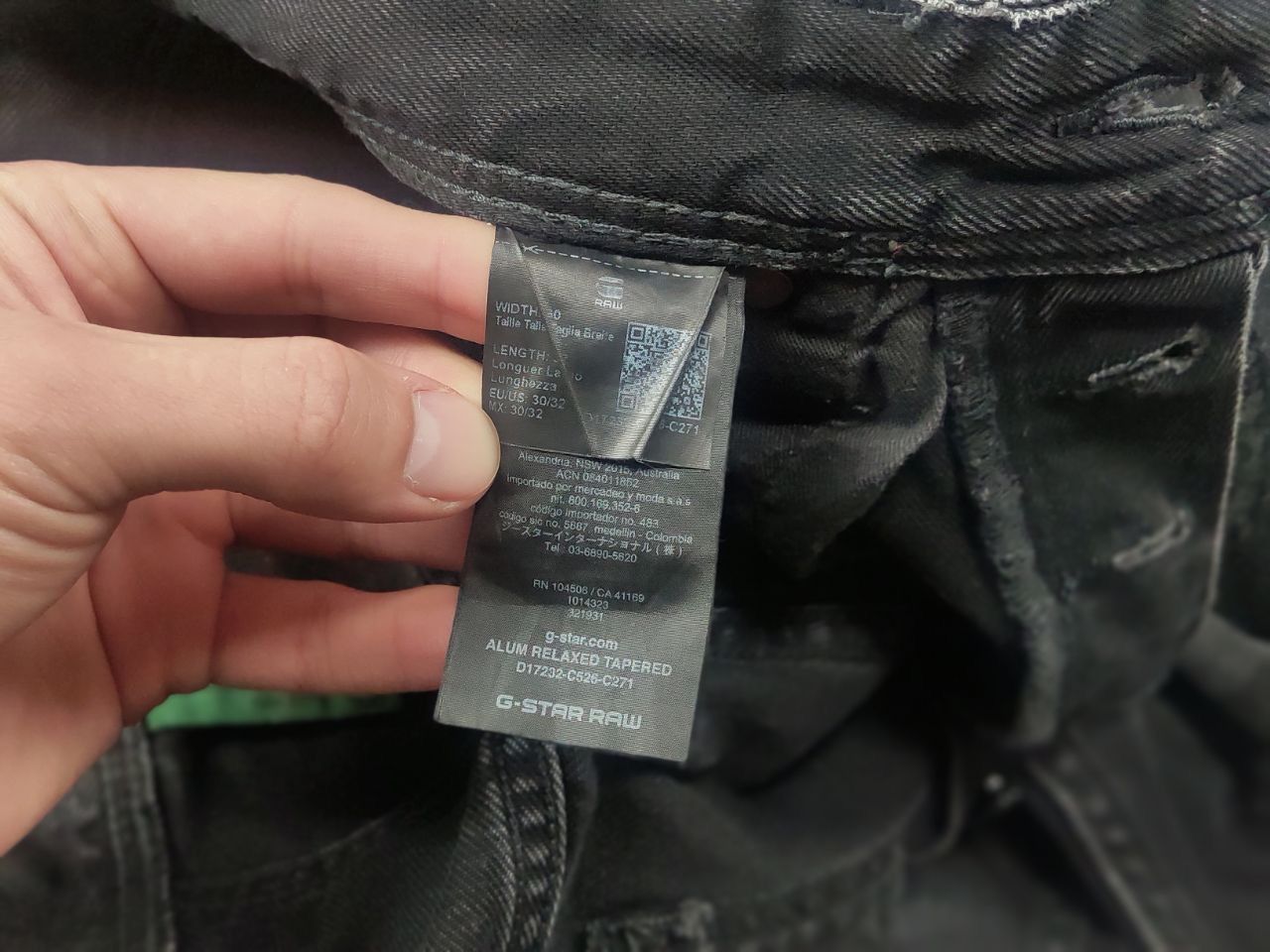 G-Star G Star Raw Alum Relaxed Straight Fit Distressed Denim Jeans Size US 31 - 16 Thumbnail