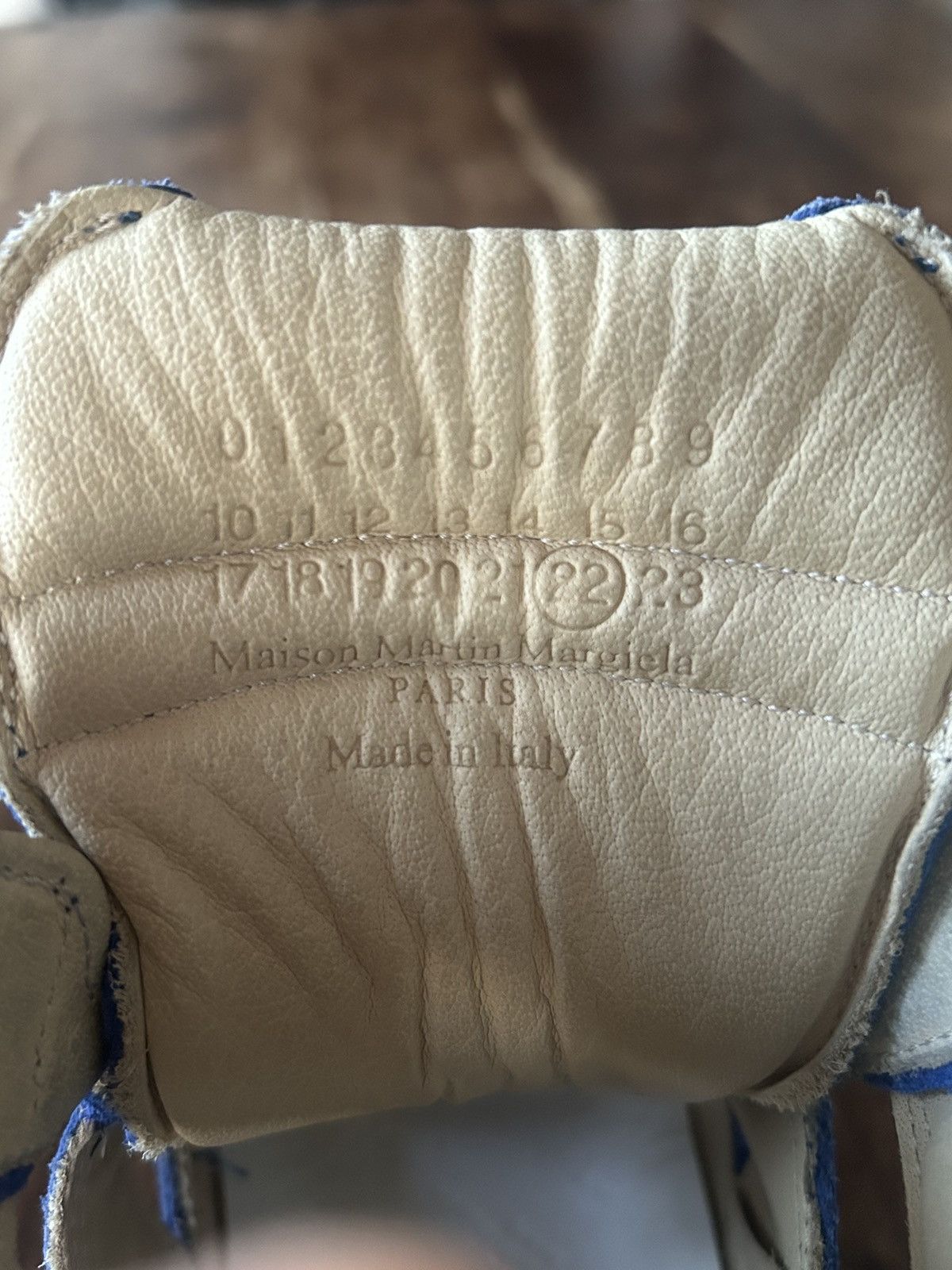 Maison Margiela Maison Margiela Embossed Suede Cut Out Hightop Sneakers Size US 4 / IT 34 - 7 Thumbnail