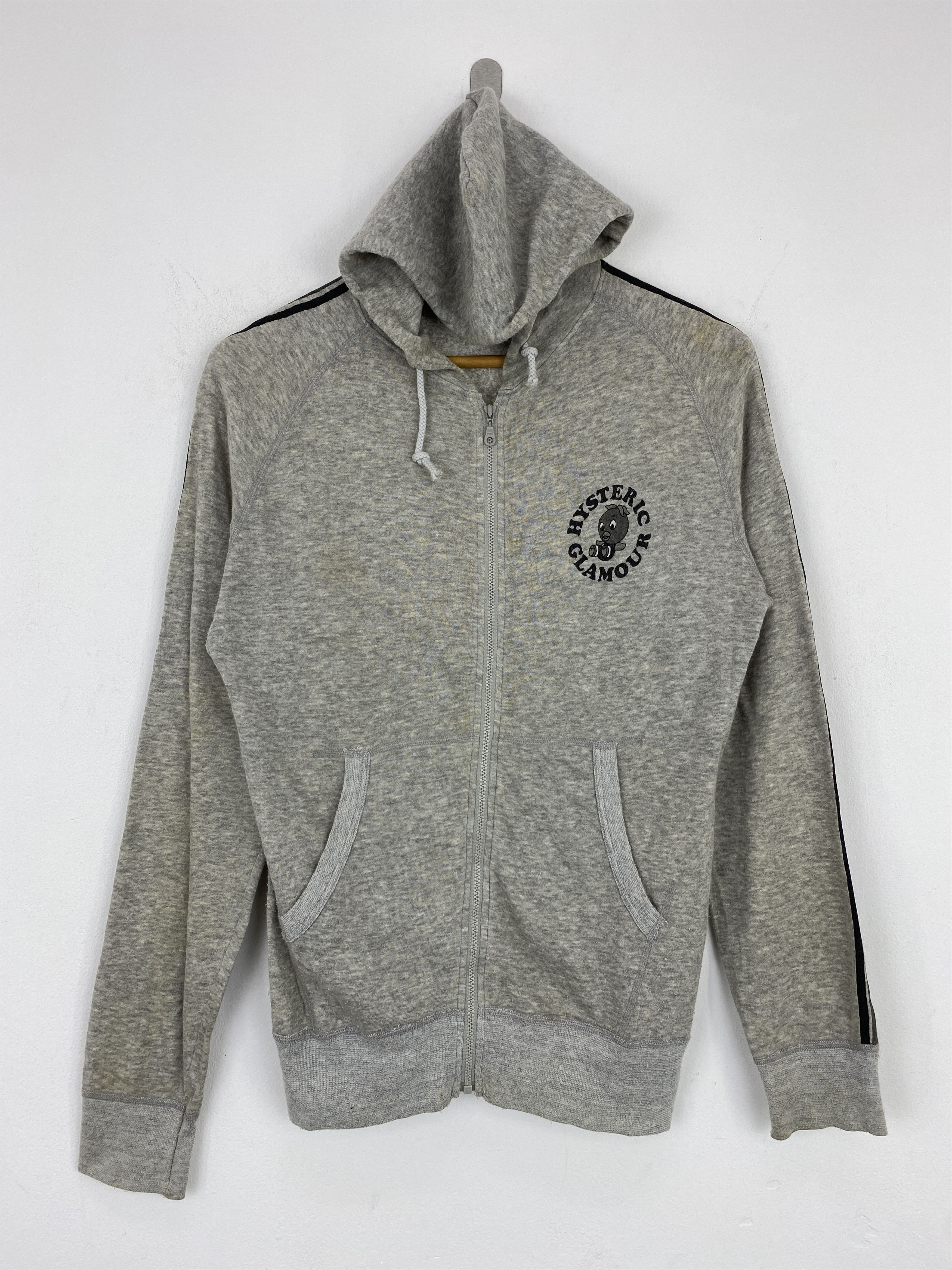 Designer × Hysteric Glamour × Vintage Vintage Hysteric Glamour Spell Out Backhit Hoodie J1963 Size US XXS / EU 40 - 1 Thumbnail