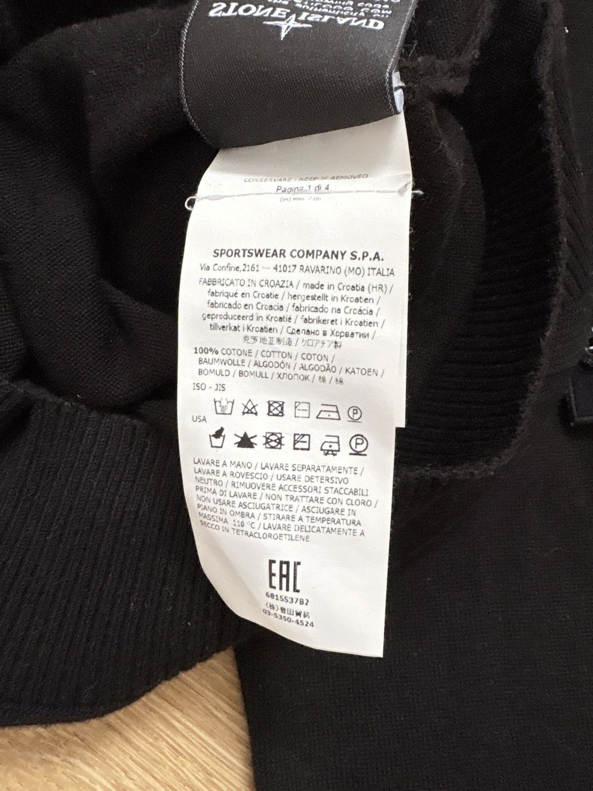 Stone Island Stone Island Light Cotton Sweater Black Size US L / EU 52-54 / 3 - 10 Thumbnail