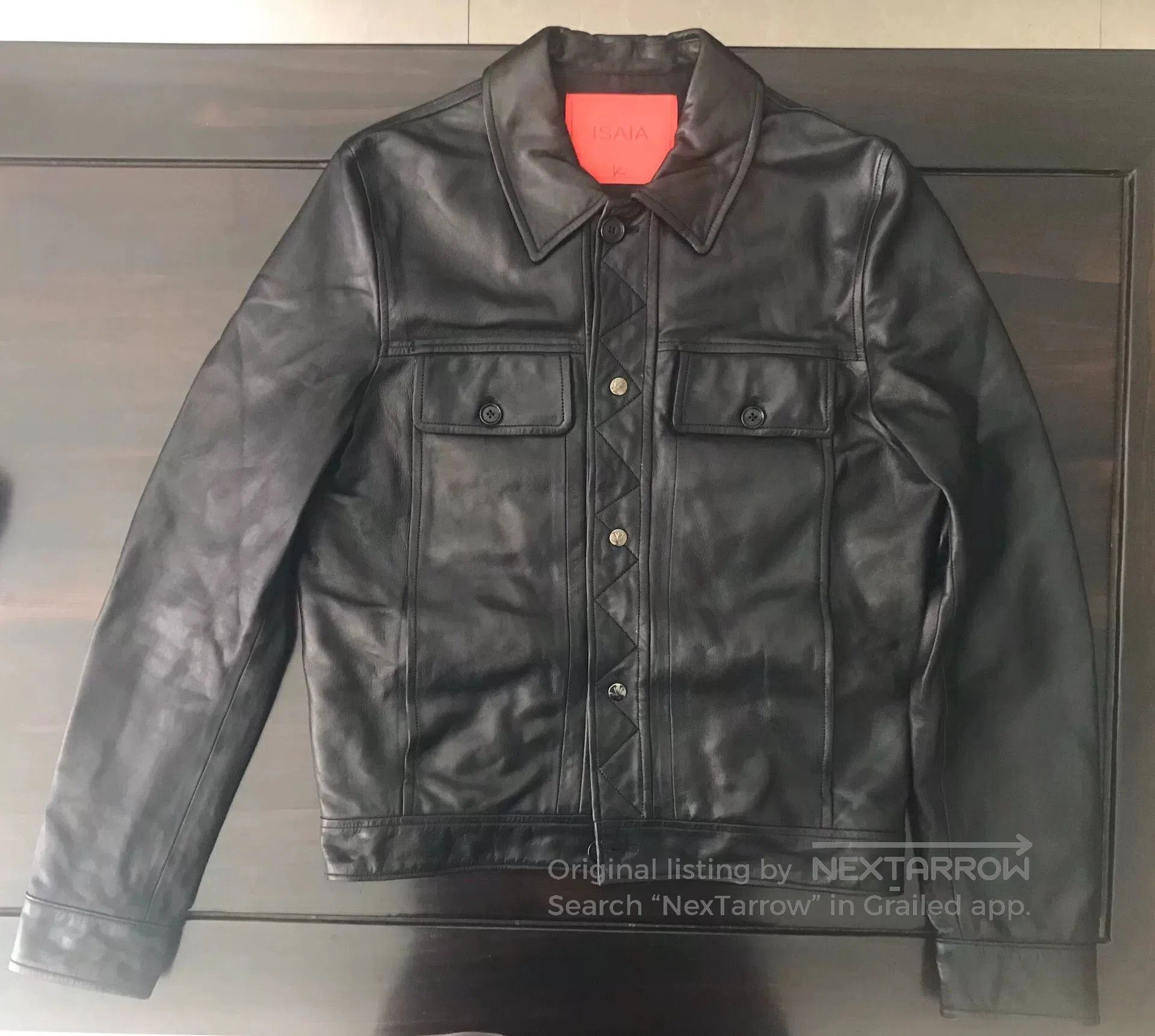 Isaia Napolii isaia black leather jacket size 48. Size US M / EU 48-50 / 2 - 2 Thumbnail
