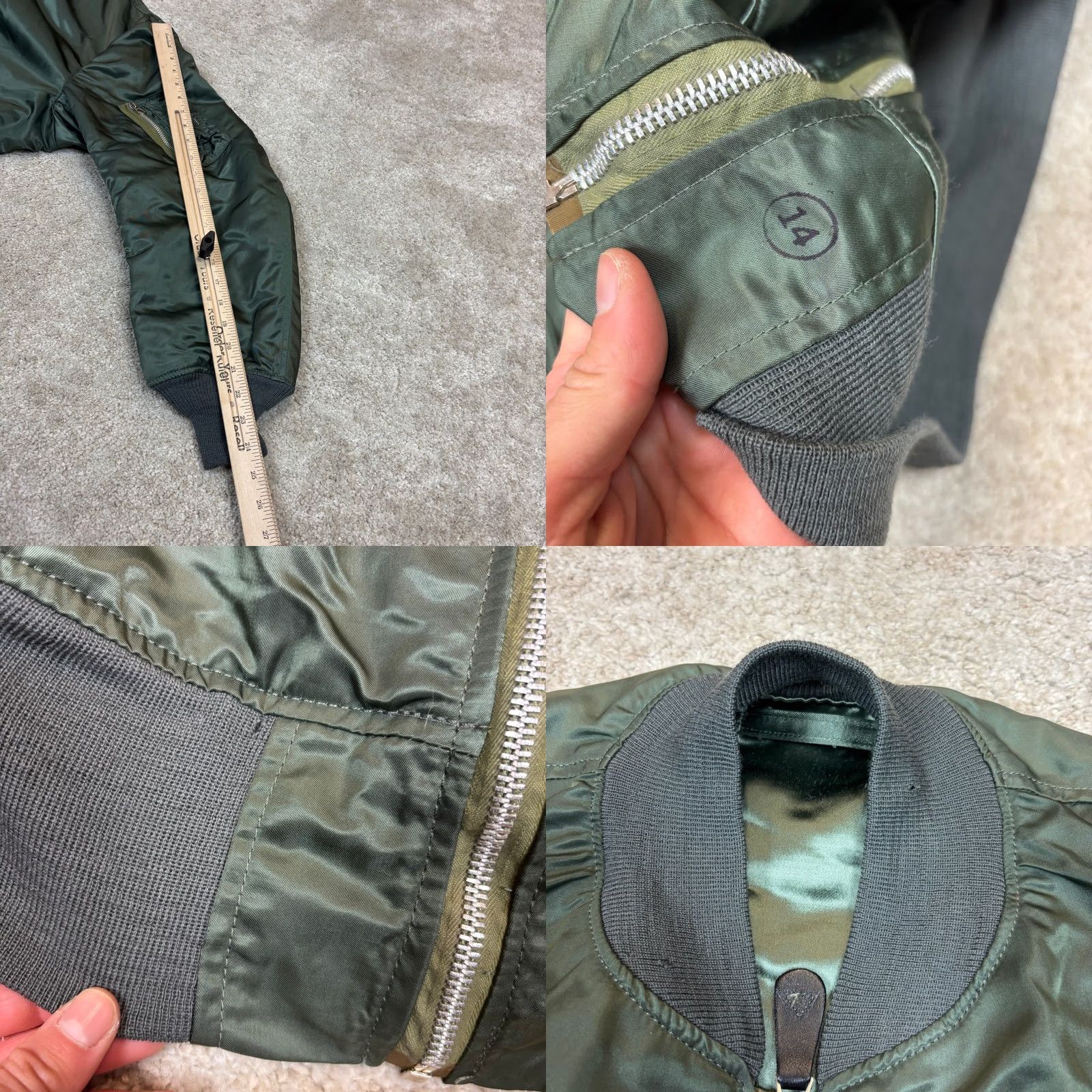 Vintage VINTAGE Grand Crew 70s L2-B Jacket Military Air Force Large Mens Green Size US L / EU 52-54 / 3 - 8 Thumbnail