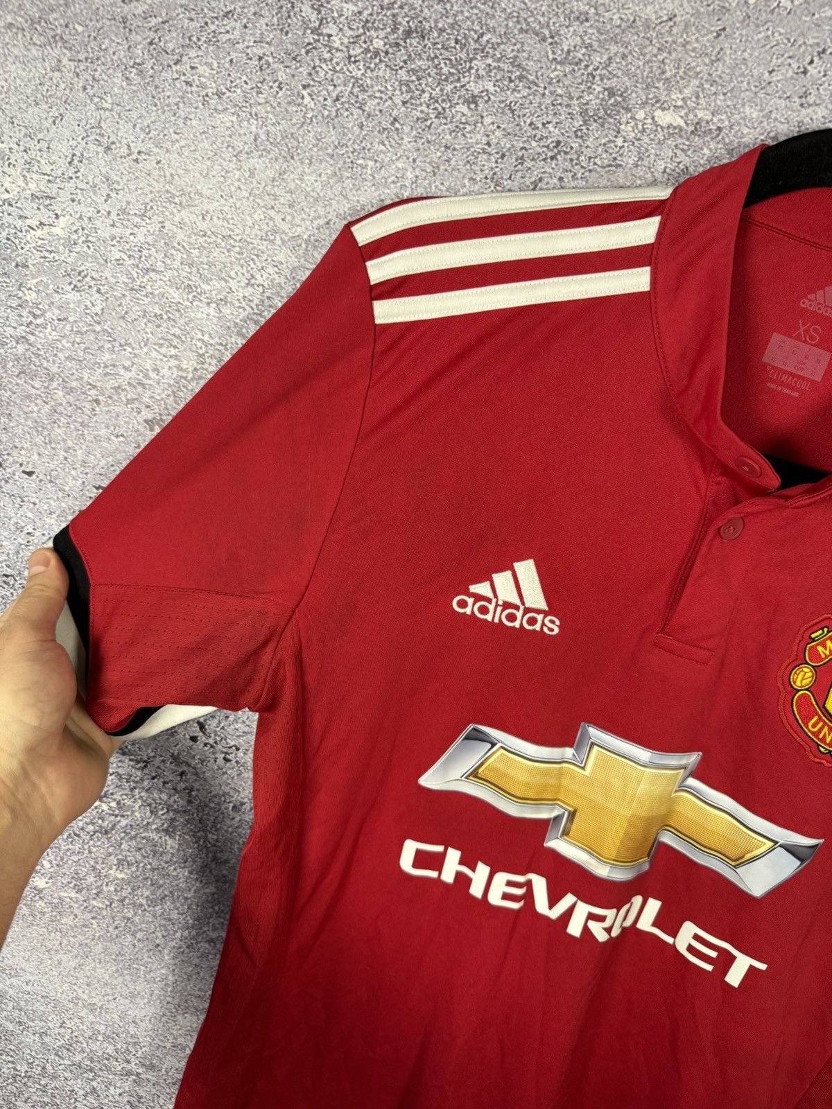 Adidas × Vintage Vintage Manchester United 2017/18 Adidas Soccer Jersey Small Size US S / EU 44-46 / 1 - 7 Thumbnail