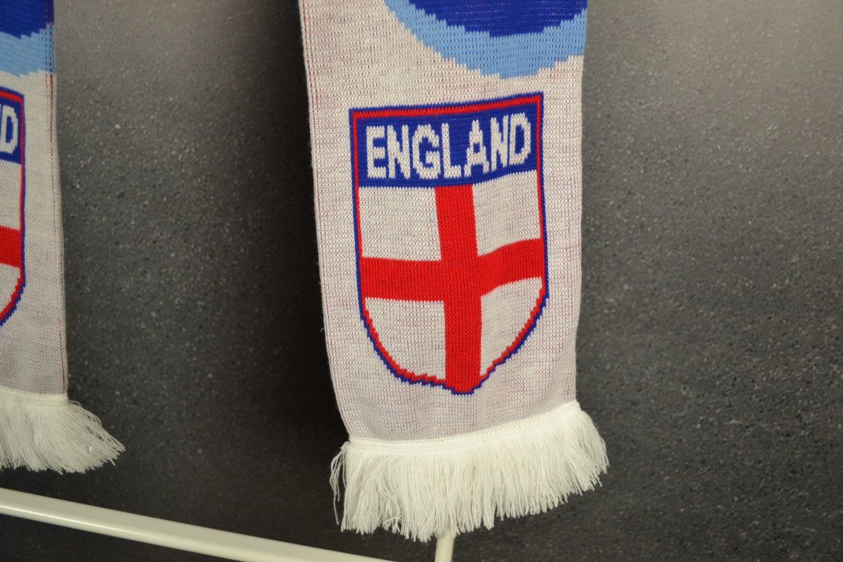 Vintage England Football Scarf Vintage Soccer Retro Size ONE SIZE - 5 Thumbnail