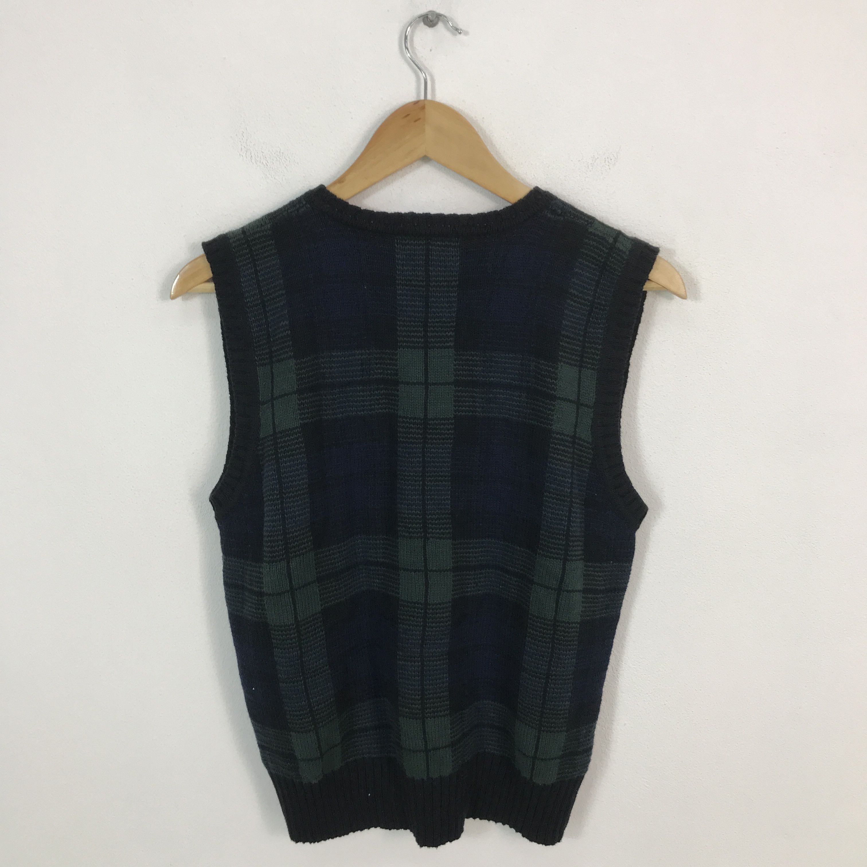 Polo Ralph Lauren Polo ralph lauren V-Neck design knitwear Tartan vest jacket Size US M / EU 48-50 / 2 - 2 Thumbnail