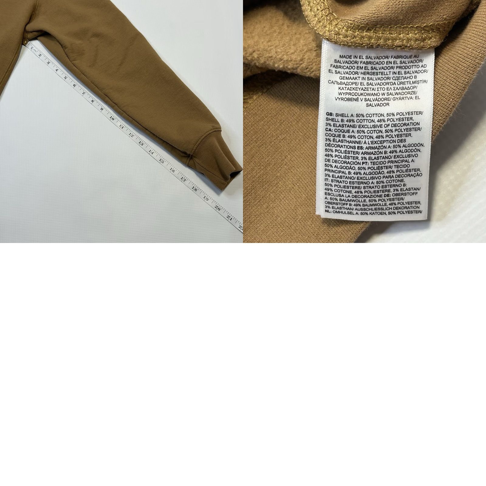The North Face The North Face Women’s Heritage Patch Collarless Sweatshirt Almond Butter Tan L Pullover Size L / US 10 / IT 46 - 8 Thumbnail