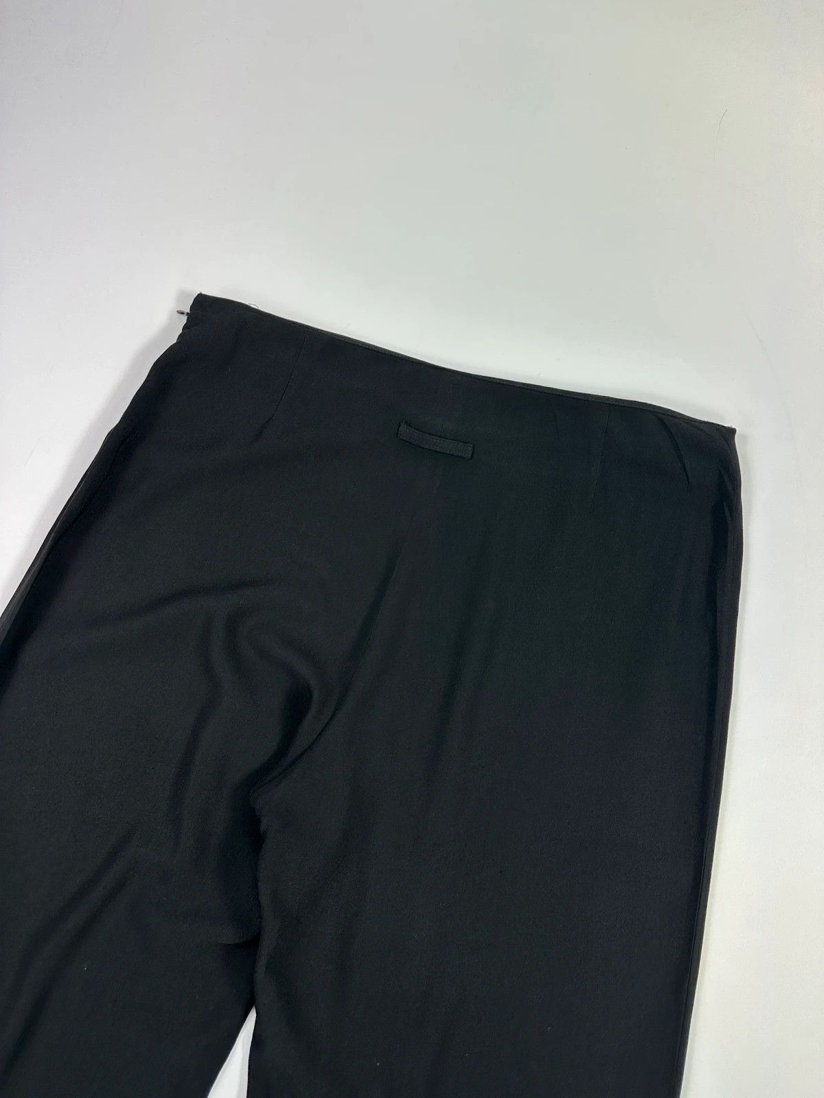 Jean Paul Gaultier Jean Paul Gautier Black Rayon Light Wide Legs Dress Pants Size 30" / US 8 / IT 44 - 4 Thumbnail