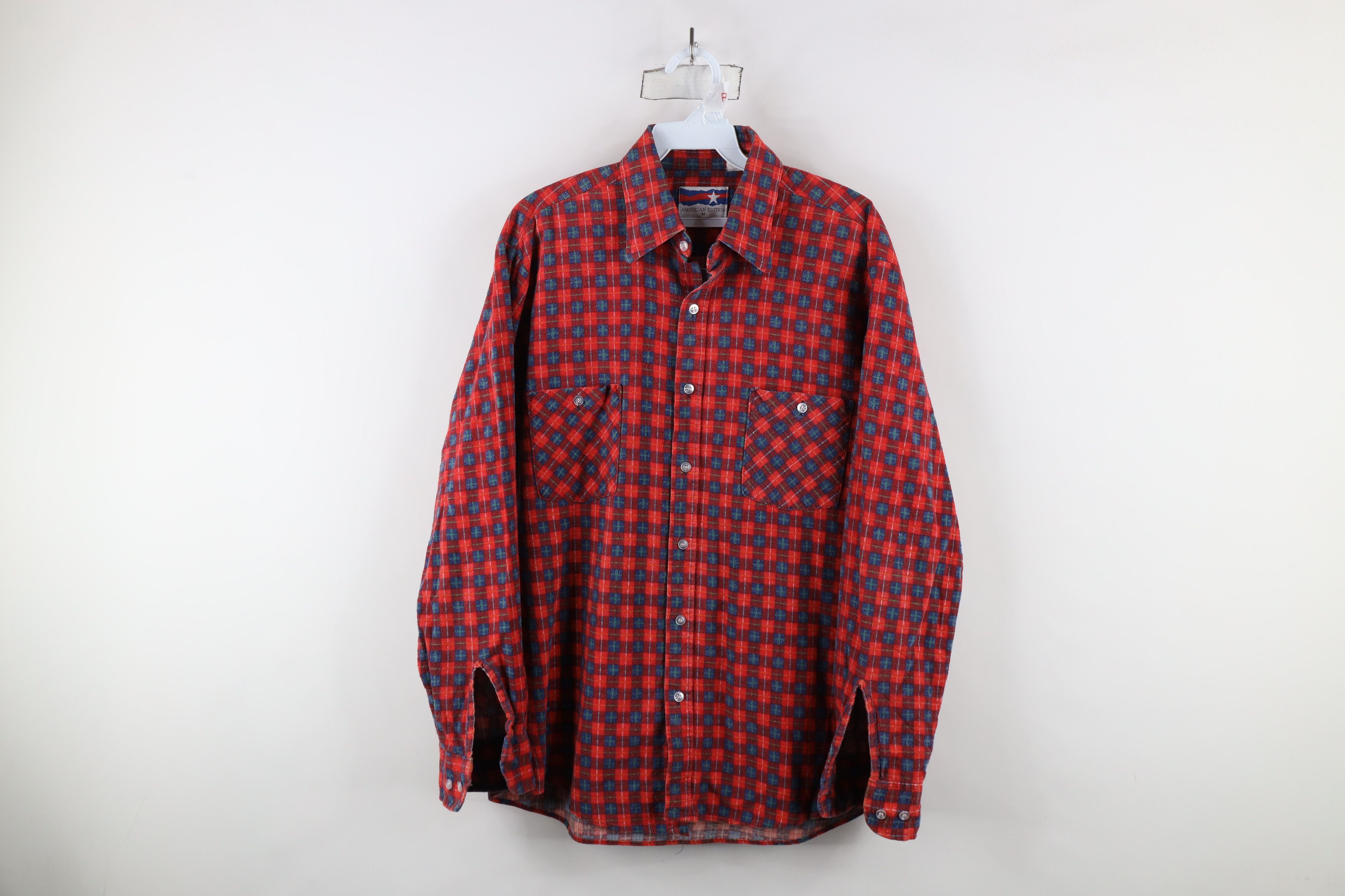 Vintage Vintage 70s Streetwear Collared Button Shirt Plaid USA Size US M / EU 48-50 / 2 - 1 Thumbnail
