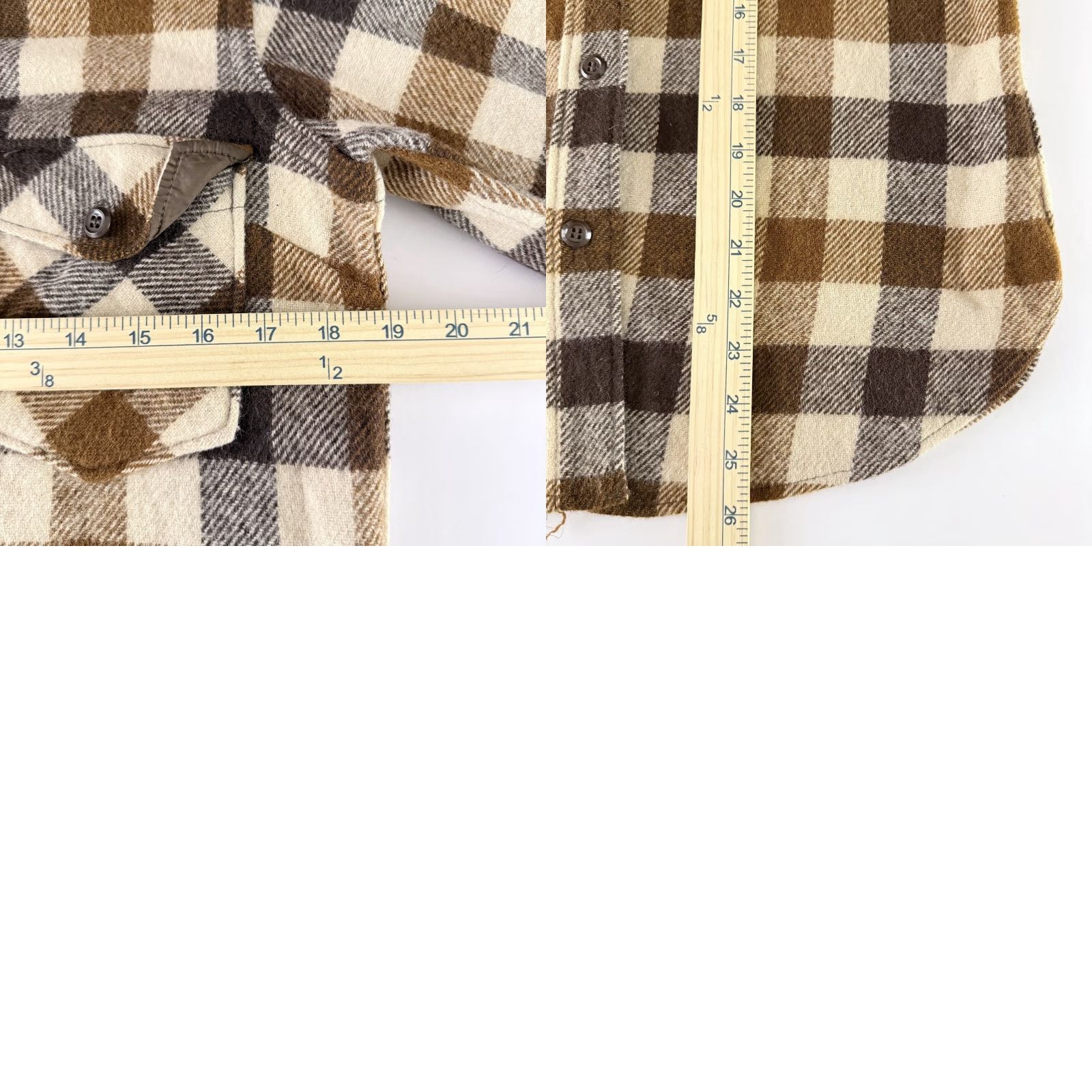 Vintage VINTAGE L.L. Bean Shirt Brown Plaid Long Sleeve Button-Up Women's Size 12 Size XL / US 12-14 / IT 48-50 - 9 Thumbnail