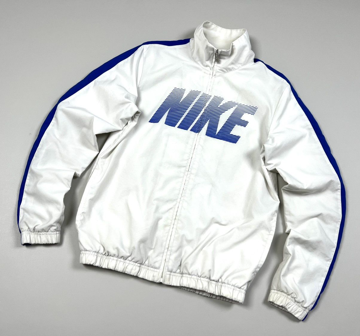 Nike × Vintage Vintage Nike Big Logo Nylon Y2K Zip Track Jacket Size M Size US S / EU 44-46 / 1 - 2 Thumbnail