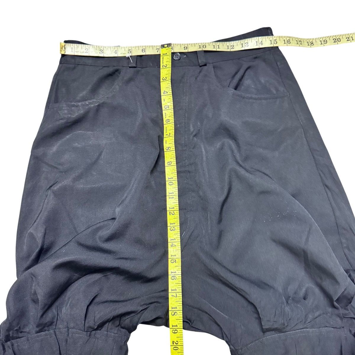 Yaponskii Yaponskii Black Drop Crotch Shorts Pants Size 31" - 13 Thumbnail