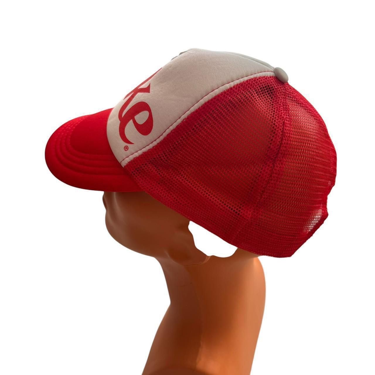 Coca Cola Vintage Coca-Cola Trucker Cap big logo hat 90s Size ONE SIZE - 2 Thumbnail