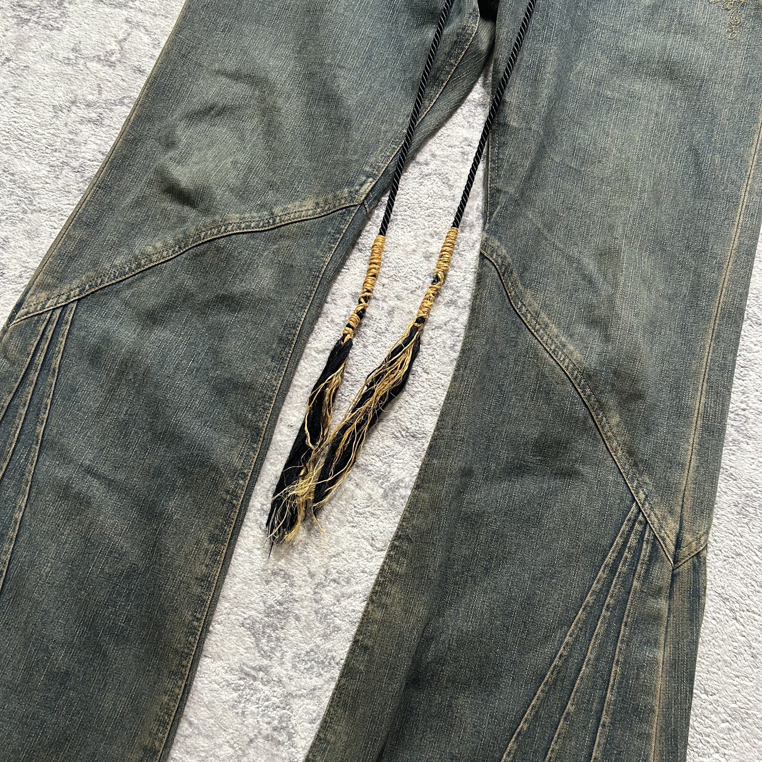 Tornado Mart Tornado Mart Floral Laceup Pants Size US 34 / EU 50 - 3 Thumbnail