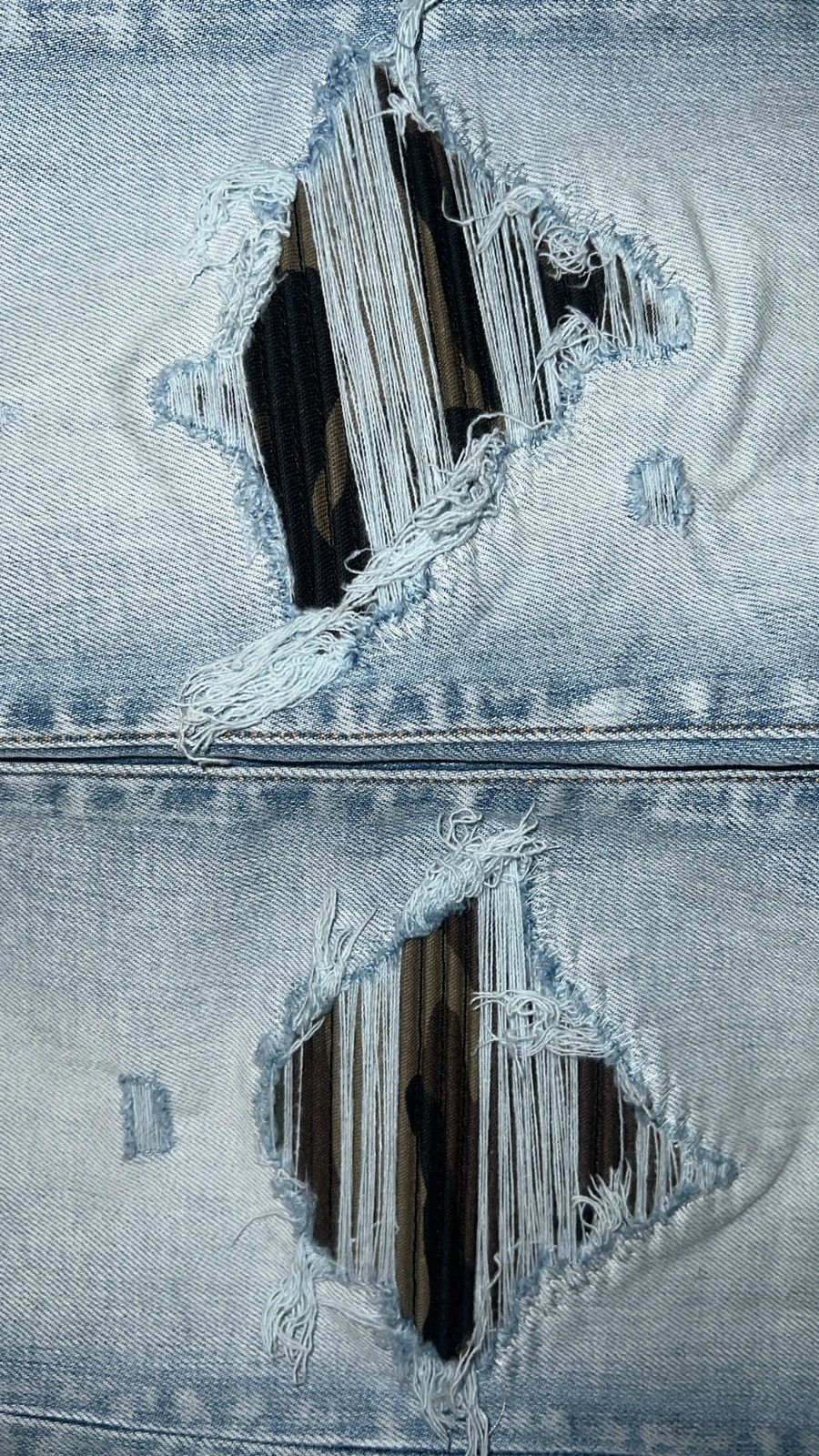 Amiri Amiri MX1 Camo jeans light indigo denim Size US 30 / EU 46 - 6 Thumbnail