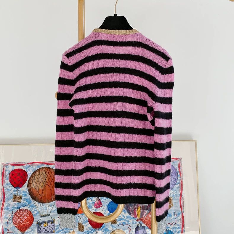 Gucci Gucci Kitten embroidered cashmere knitwear sweater Size S / US 4 / IT 40 - 2 Thumbnail