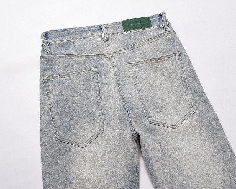 Japanese Brand × Jean Men's washed loose zipper patchwork jeans Size US 32 / EU 48 - 5 Thumbnail