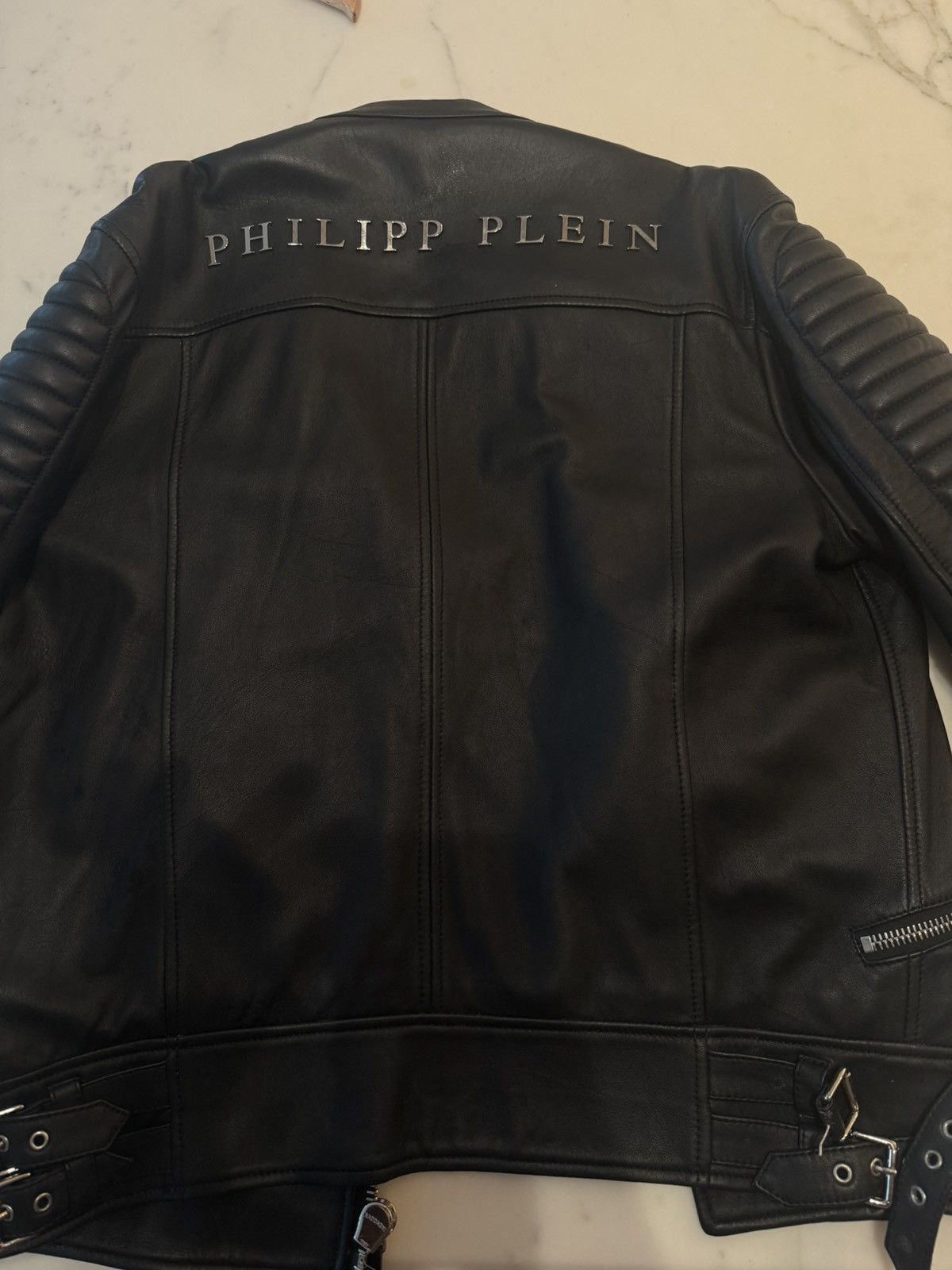 Philipp Plein Leather Phillip Plein Jacket Size US L / EU 52-54 / 3 - 3 Thumbnail
