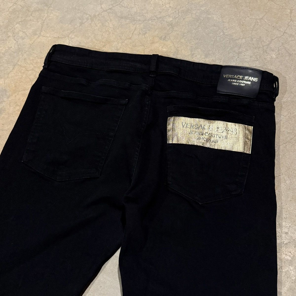 Versace Jeans Couture Versace Jeans Couture Gold Logo Piece Number Slim Fit Denim Size US 38 / EU 54 - 3 Thumbnail