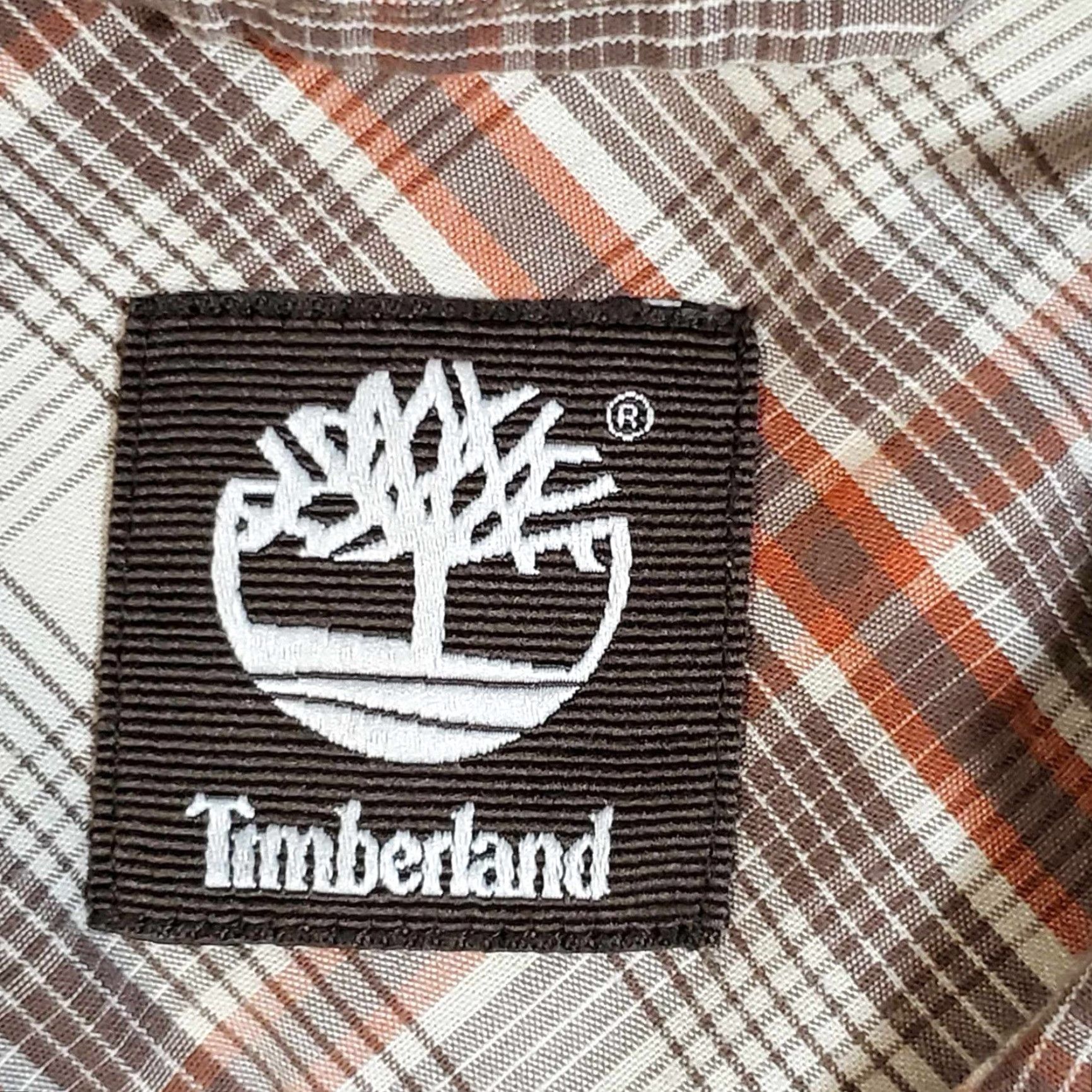 Timberland VINTAGE Timberland Button-Up Shirt Mens Long Sleeve Bombay Orange NWT Plaid XL /TG Size US XL / EU 56 / 4 - 6 Thumbnail