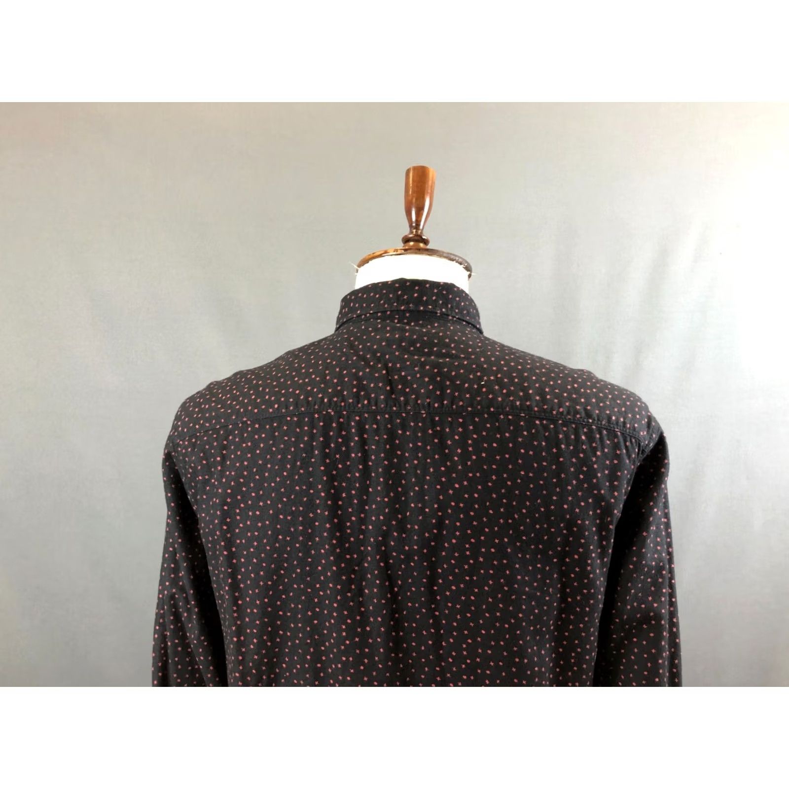 Allsaints AllSaints Shirt XL Black Geometric Patterned Cotton Button-Down Collared N/A Men’s Regular XS-? Size US XL / EU 56 / 4 - 5 Thumbnail