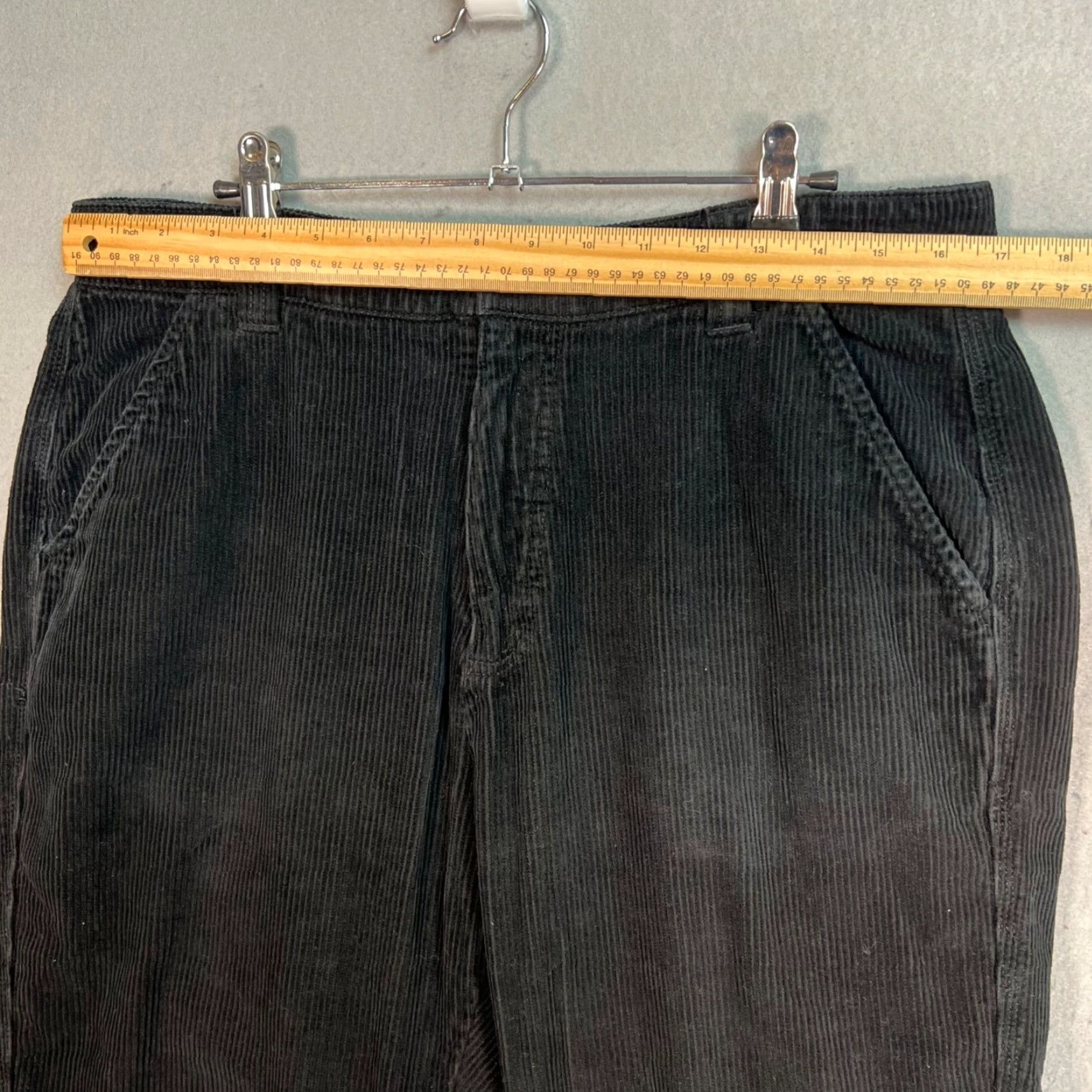 Zara VINTAGE Zara Men's Corduroy Wide-Leg Pants - 32 Black, Adult, 0, Regular, Modern Chino Style Men’s Pants Size US 32 / EU 48 - 5 Thumbnail