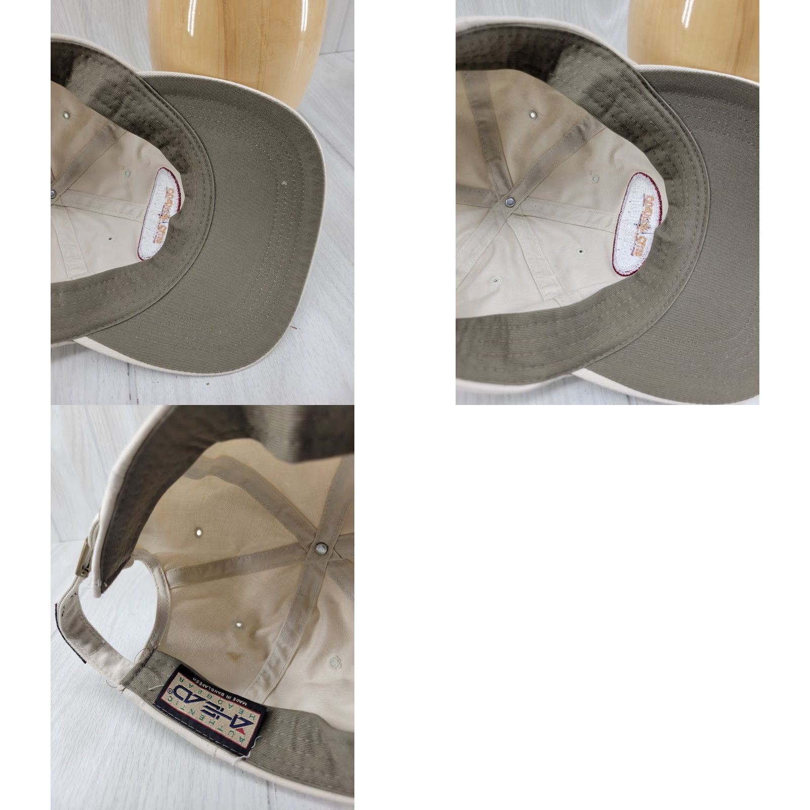 Vintage Ahead Saugahatchee Country Club Hat Golf Hat Men Adj Khaki Golf Hat Vintage No N/A Size ONE SIZE - 9 Thumbnail