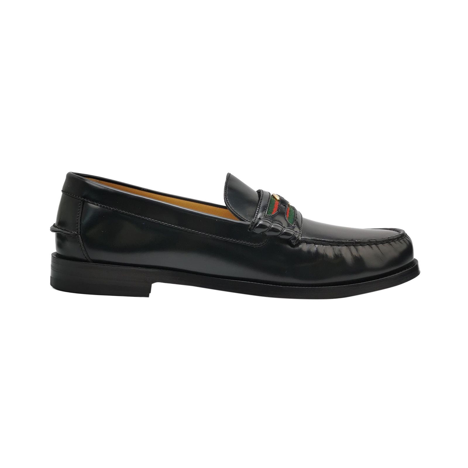 Gucci Gucci Interlocking G Web Leather Loafers Size US 12.5 Size US 12 / EU 45 - 1 Thumbnail