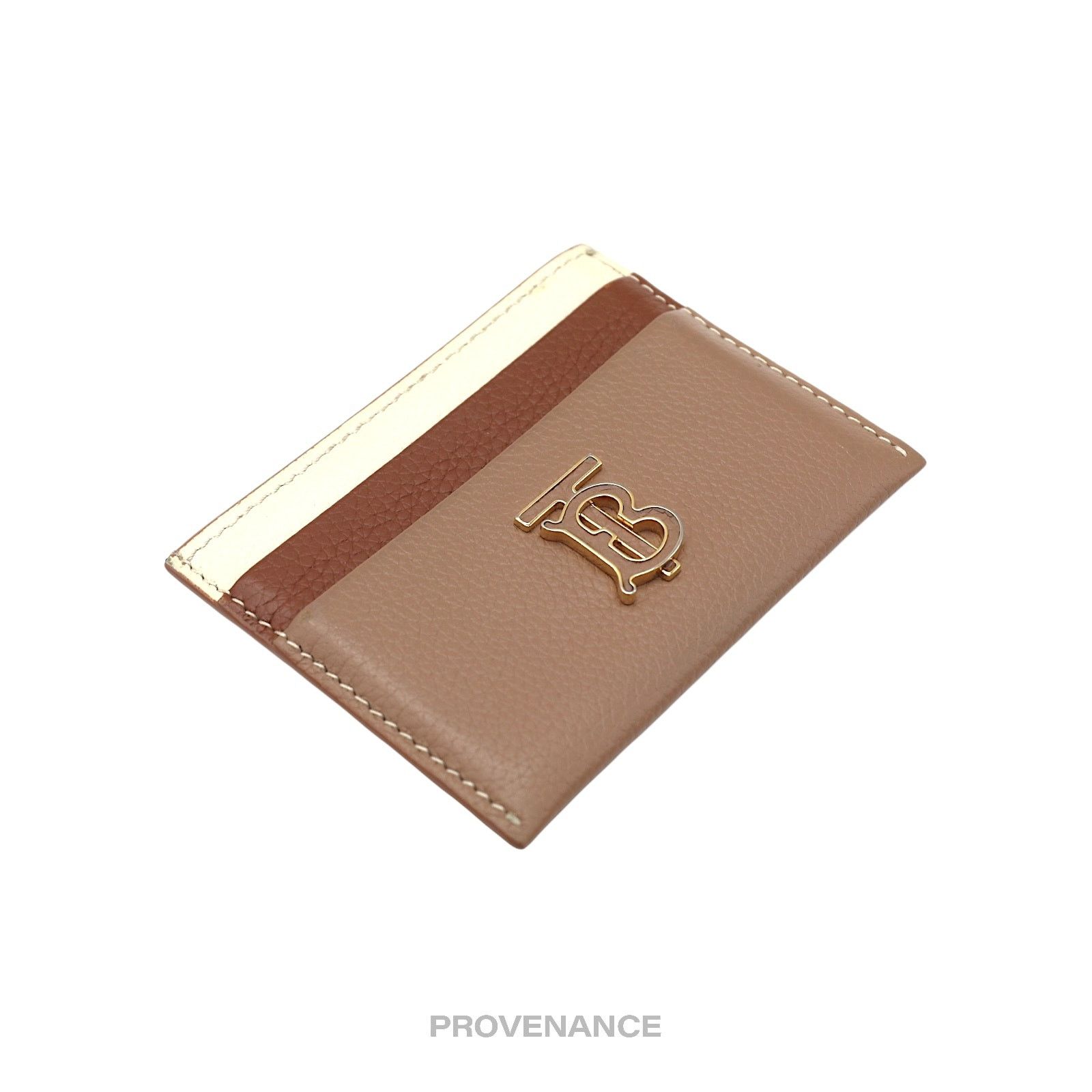 Burberry 🔴 Burberry Card Wallet - TB Monogram Patchwork Leather Size ONE SIZE - 4 Thumbnail