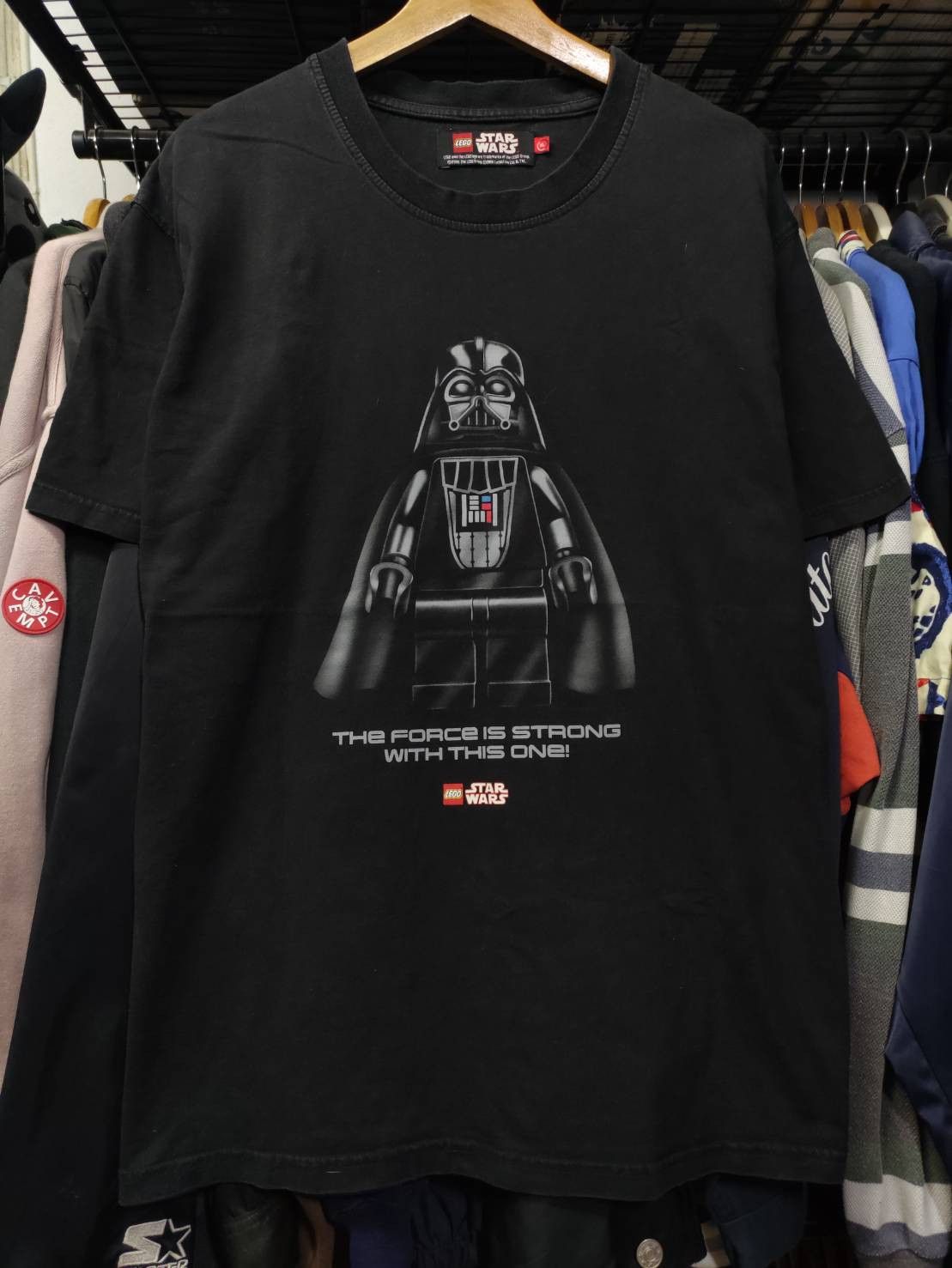 LEGO Vtg 00's Star Wars x The Lego Darth Vader T-Shirt Size US XL / EU 56 / 4 - 2 Thumbnail