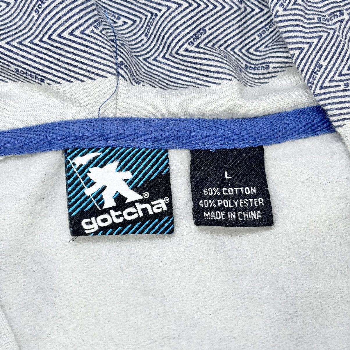 Gotcha Gotcha Men Size Large Full zip vintage Y2K “Gotcha” hoodie Size US L / EU 52-54 / 3 - 2 Thumbnail