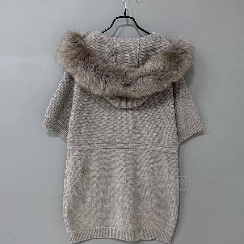 Loro Piana Loro Piana Fox Fur Collar Pure Cashmere Knit Jacket Size S / US 4 / IT 40 - 3 Thumbnail