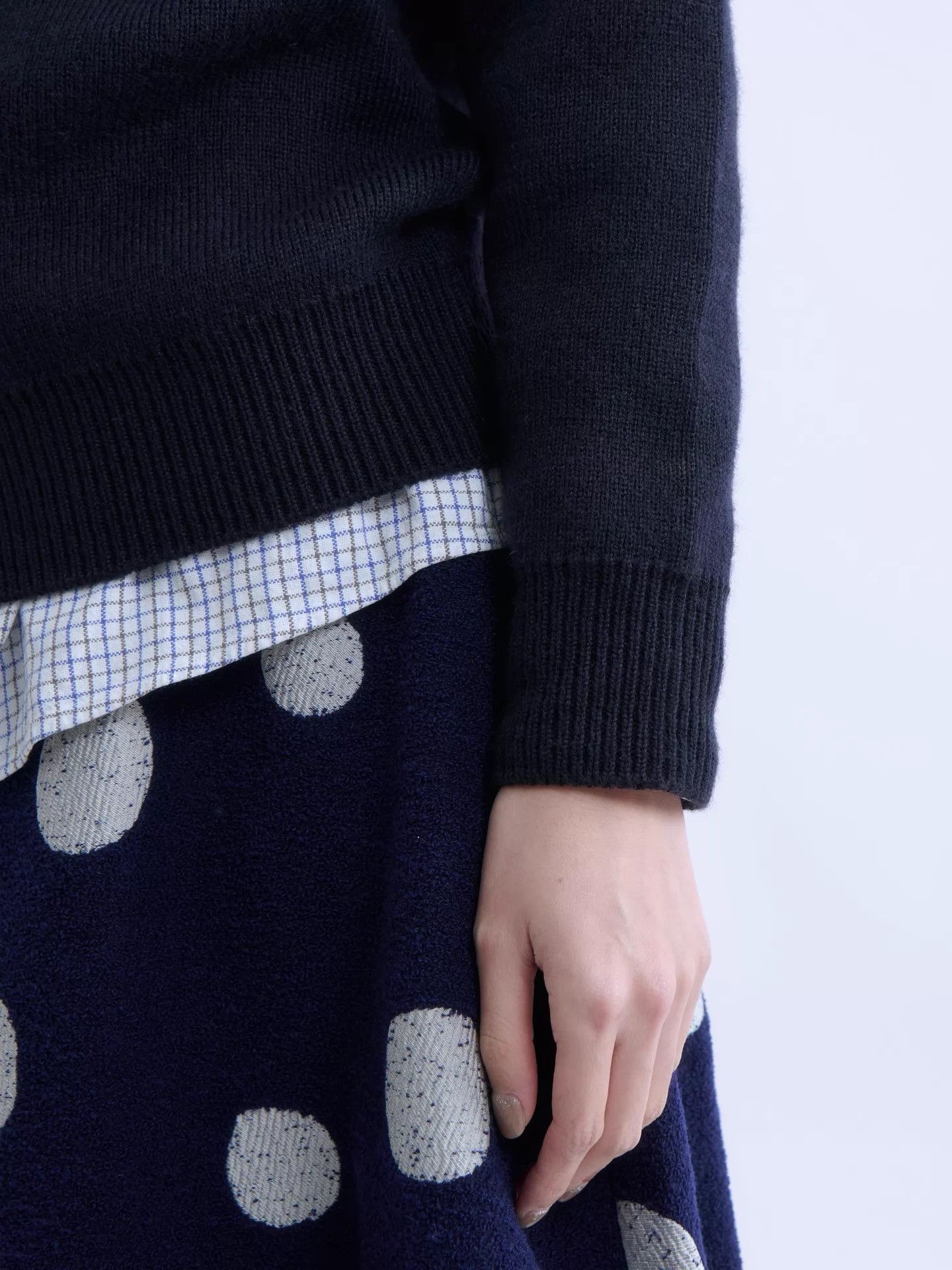 Comme des Garcons Comme des Garçons 2015 Navy Logo Knit Sweater M Size M / US 6-8 / IT 42-44 - 7 Thumbnail