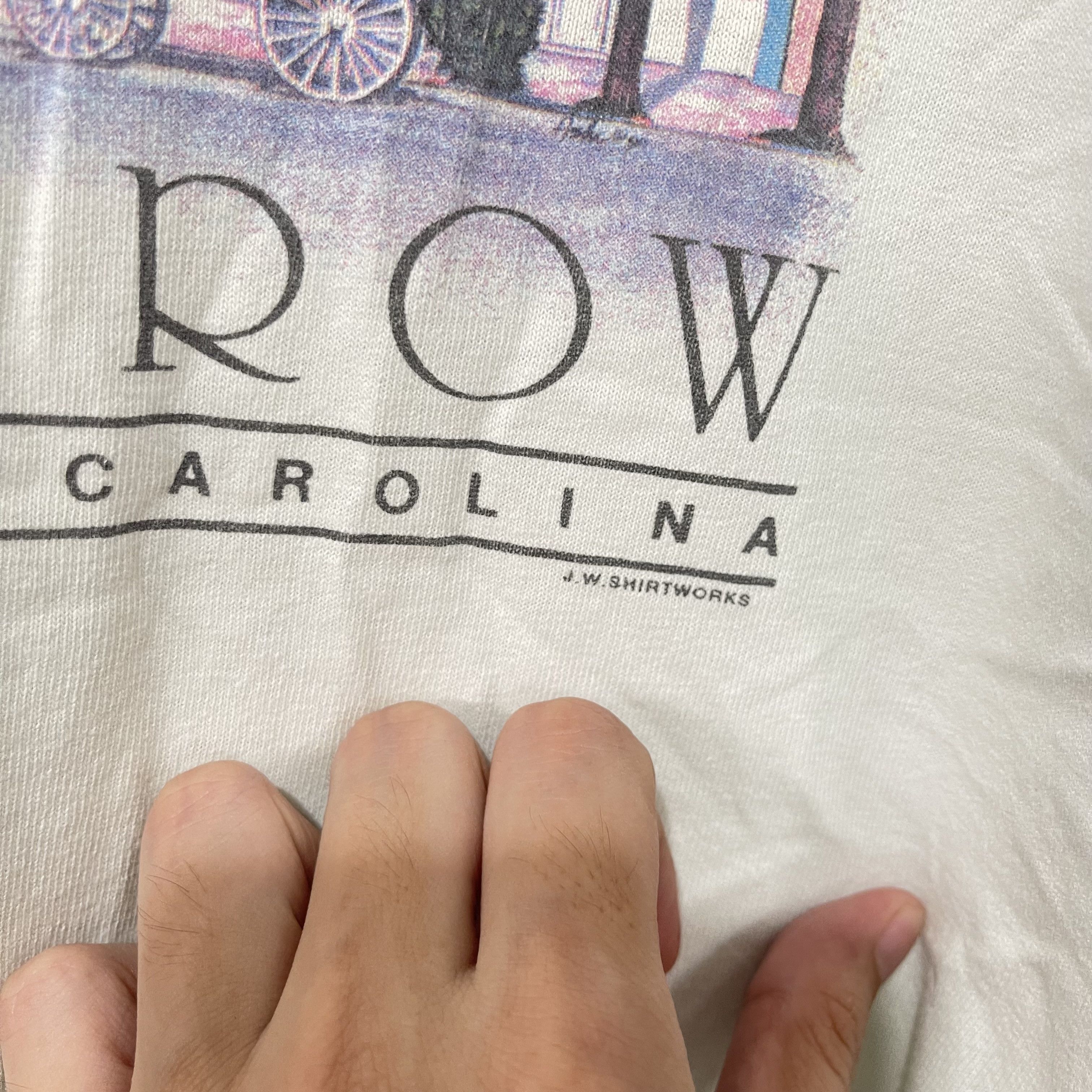 Vintage Vintage 90s Rainbow Row Charleston South Carolina T-Shirt Size US L / EU 52-54 / 3 - 3 Thumbnail