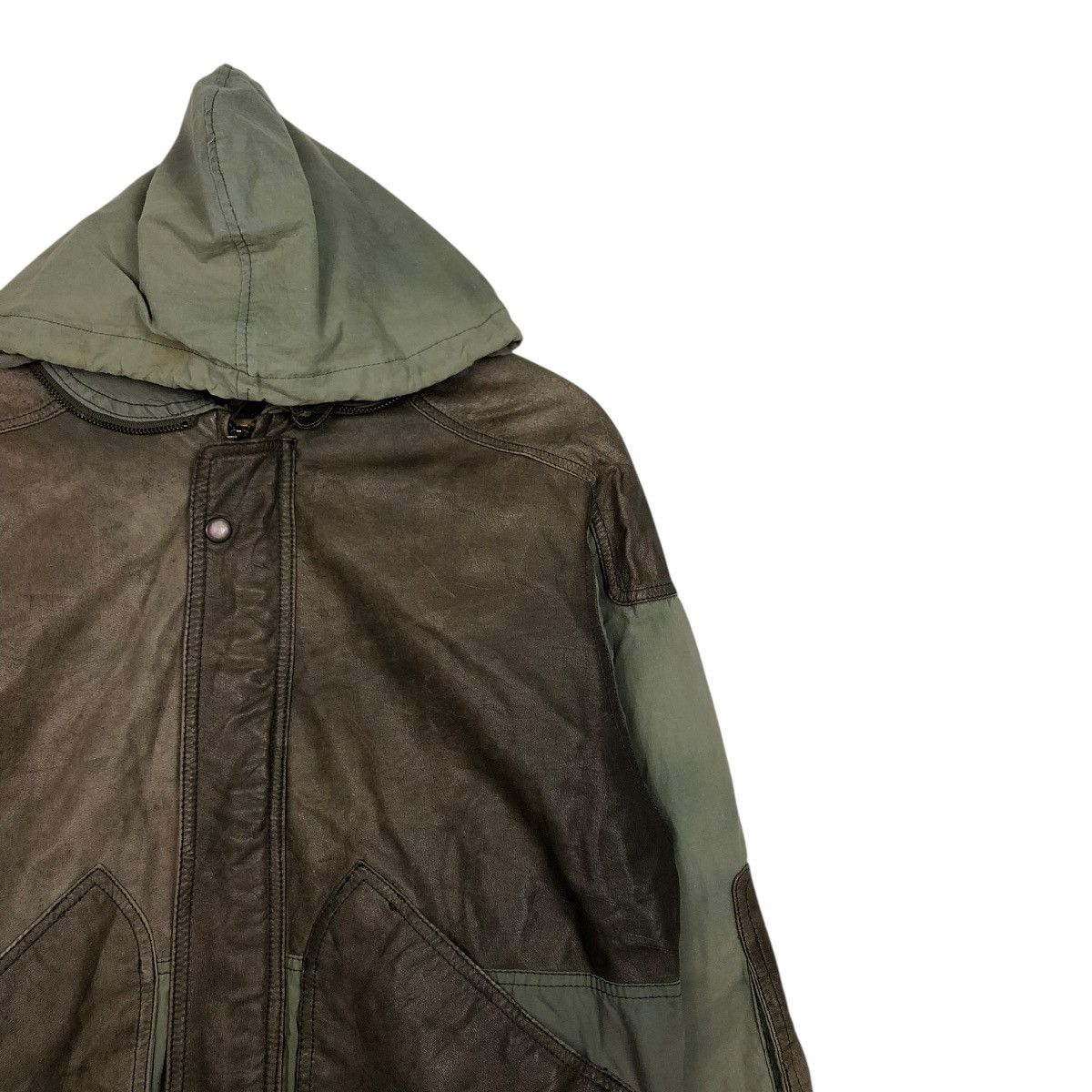 Japanese Brand 🔥VINTAGE BOMBER LEATHER JACKET JACKERS ISSEY MIYAKE Size US M / EU 48-50 / 2 - 8 Thumbnail